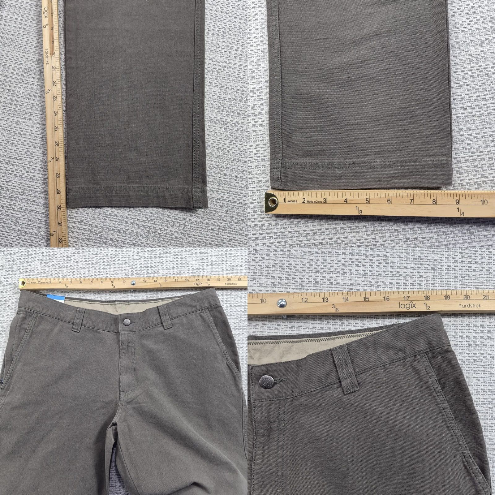 Vintage Columbia Cargo Pants Mens 38x30 Brown Canvas Regular Fit Tapered Casual Workwear Pants Size US 38 / EU 54 - 8 Thumbnail