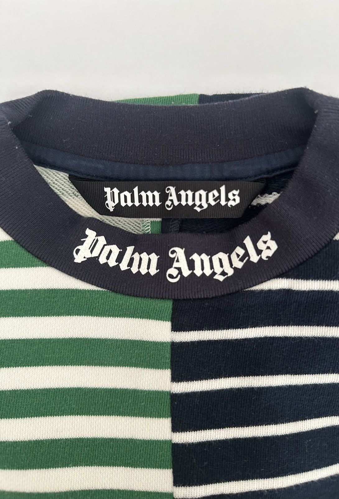 Palm Angels Palm Angels Striped Long Sleeve Tee – Green/Navy – Size M Size US M / EU 48-50 / 2 - 7 Thumbnail