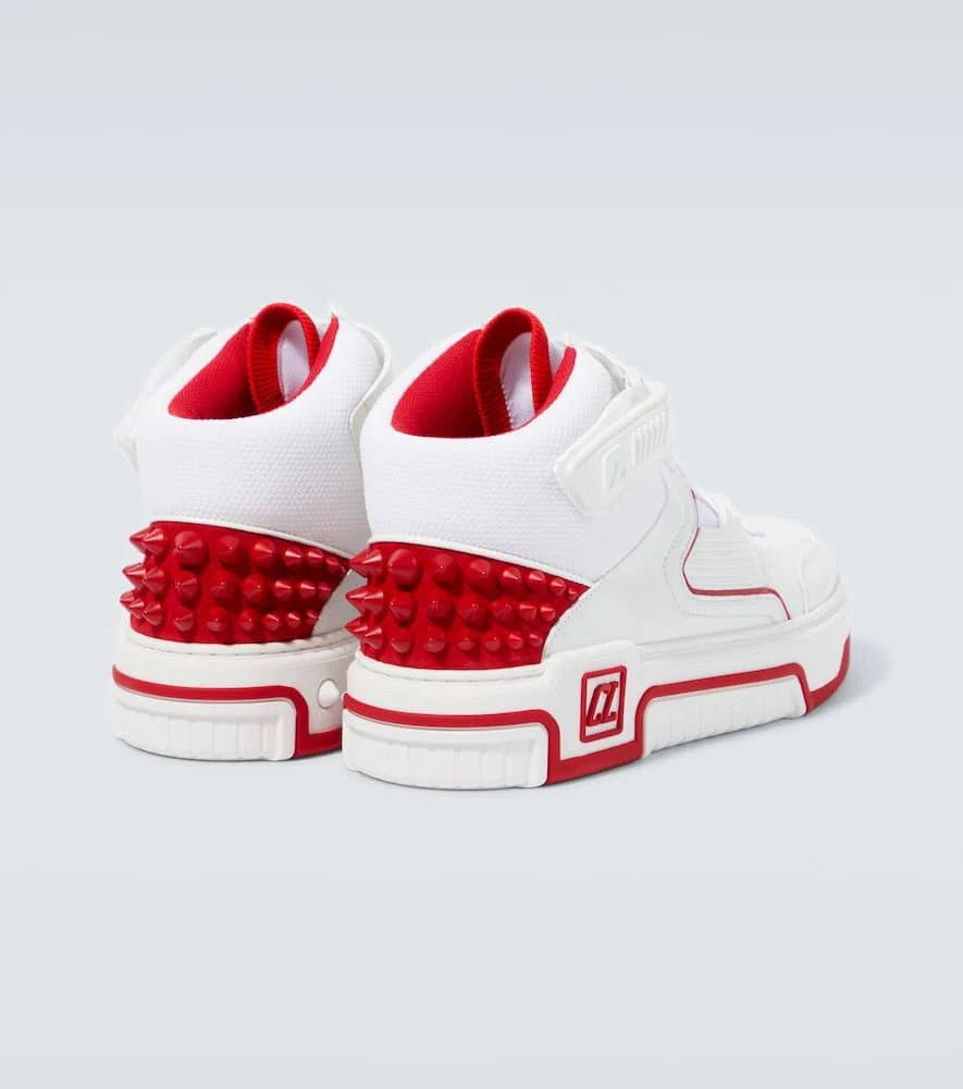 Christian Louboutin o1s1wg111024 Astroloubi Leather Sneakers in White & Red Size US 9 / EU 42 - 3 Thumbnail