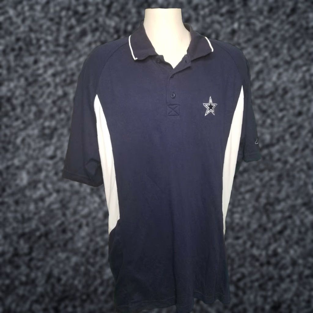 Reebok Retro Reebok Mens 2XL Short Sleeve Dallas Cowboys NFC East Polo Shirt Size US XXL / EU 58 / 5 - 1 Thumbnail
