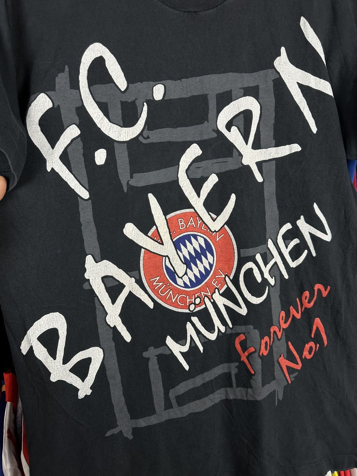 Adidas Vintage 90s Adidas Bayern Munich Football Shirt Soccer Tee Size US S / EU 44-46 / 1 - 4 Thumbnail