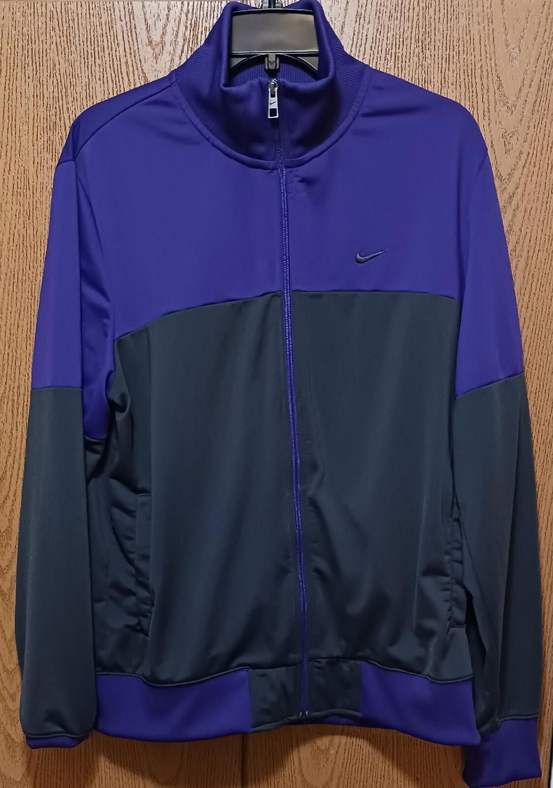 Nike Nike Men's Track Jacket - Purple & Gray Size US L / EU 52-54 / 3 - 1 Thumbnail