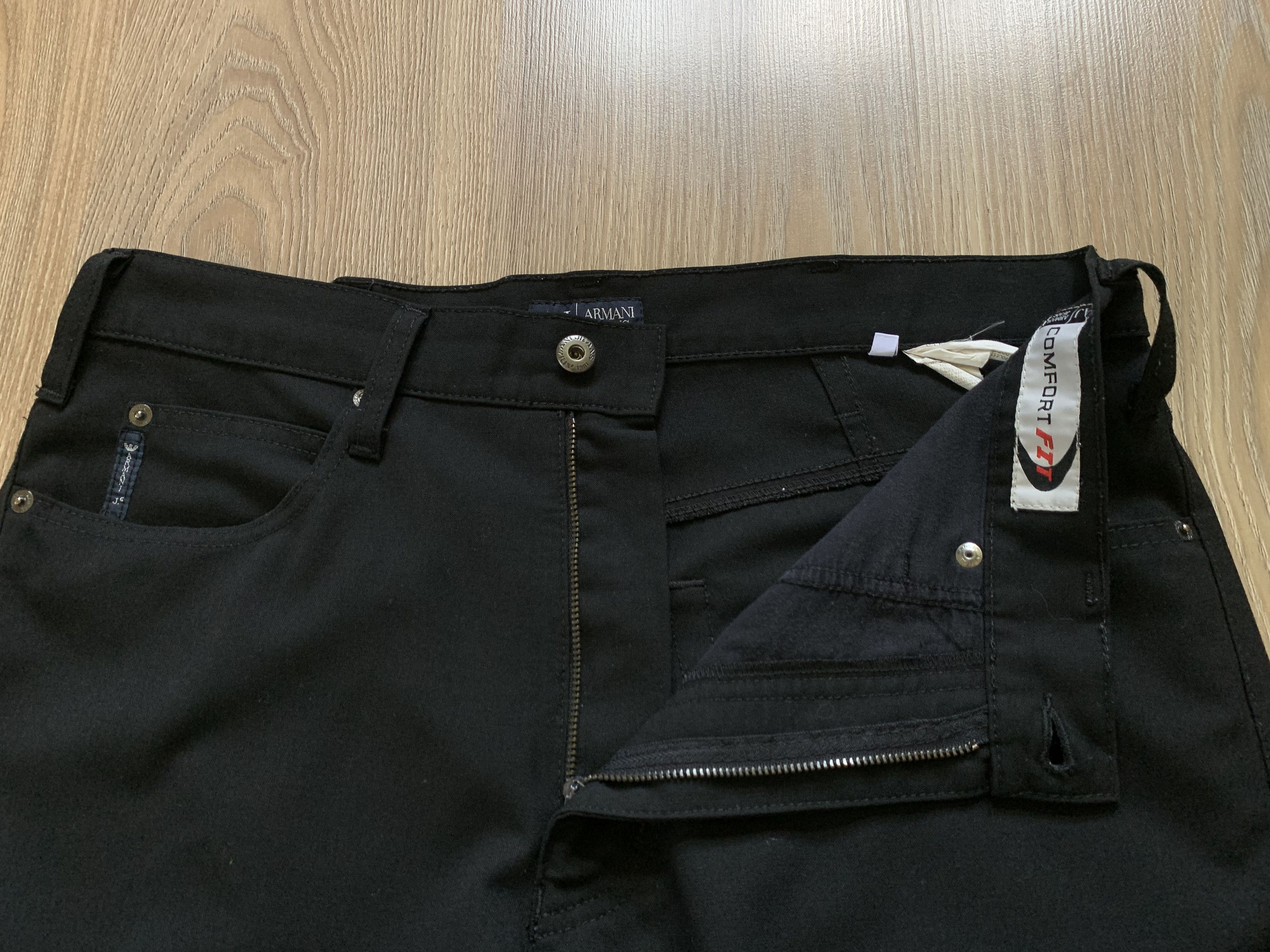 Giorgio Armani Vintage Armani Jeans Comfort Fit Stretch Black Casual Pants Size US 34 / EU 50 - 6 Thumbnail