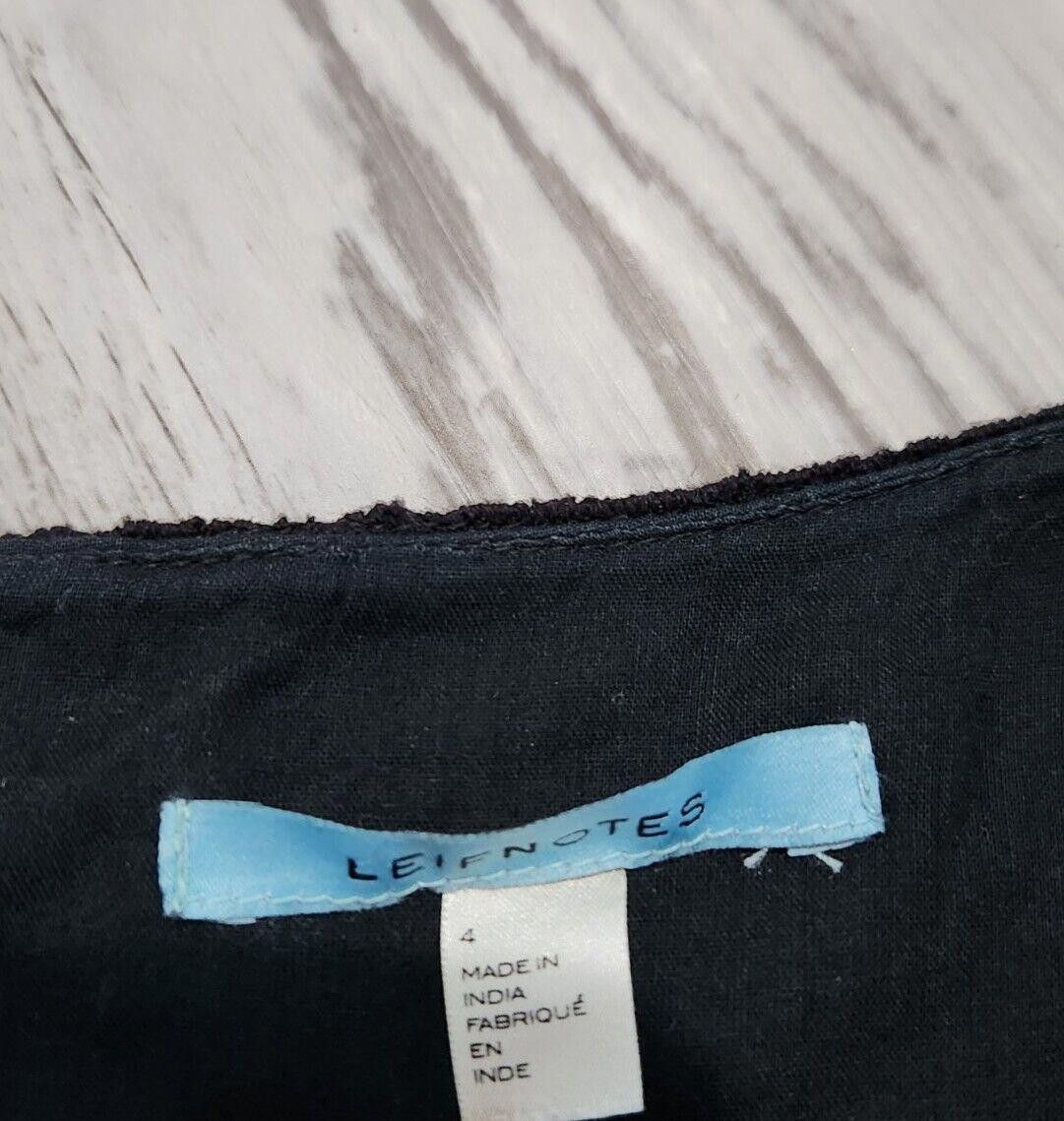 Designer Leifnotes Skirt Size 4 Anthropoligie Lace Mini Black Grey Size 27" / US 4 / IT 40 - 3 Thumbnail