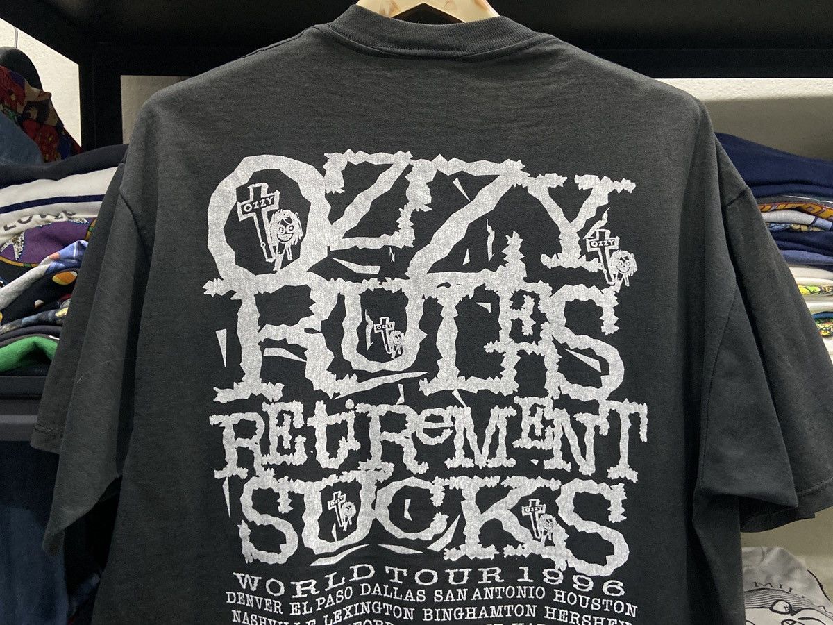 Band Tees Vintage 90s OZZY OSBOURNE Heavy Metal TOUR TShirt Size US XL / EU 56 / 4 - 8 Thumbnail