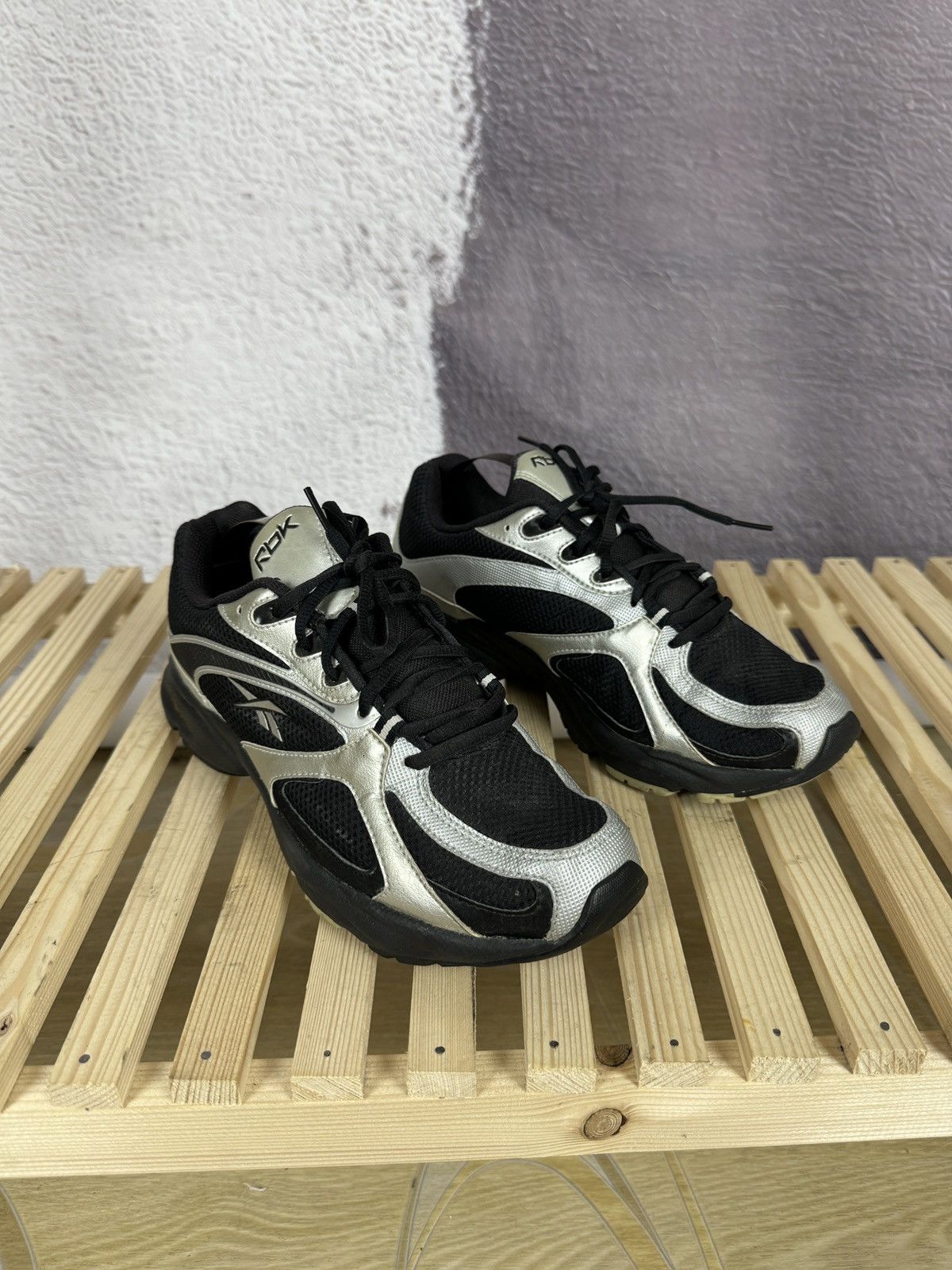 Reebok Reebok Dmx vintage black silver low top sneakers Size US 7.5 / EU 40-41 - 4 Thumbnail