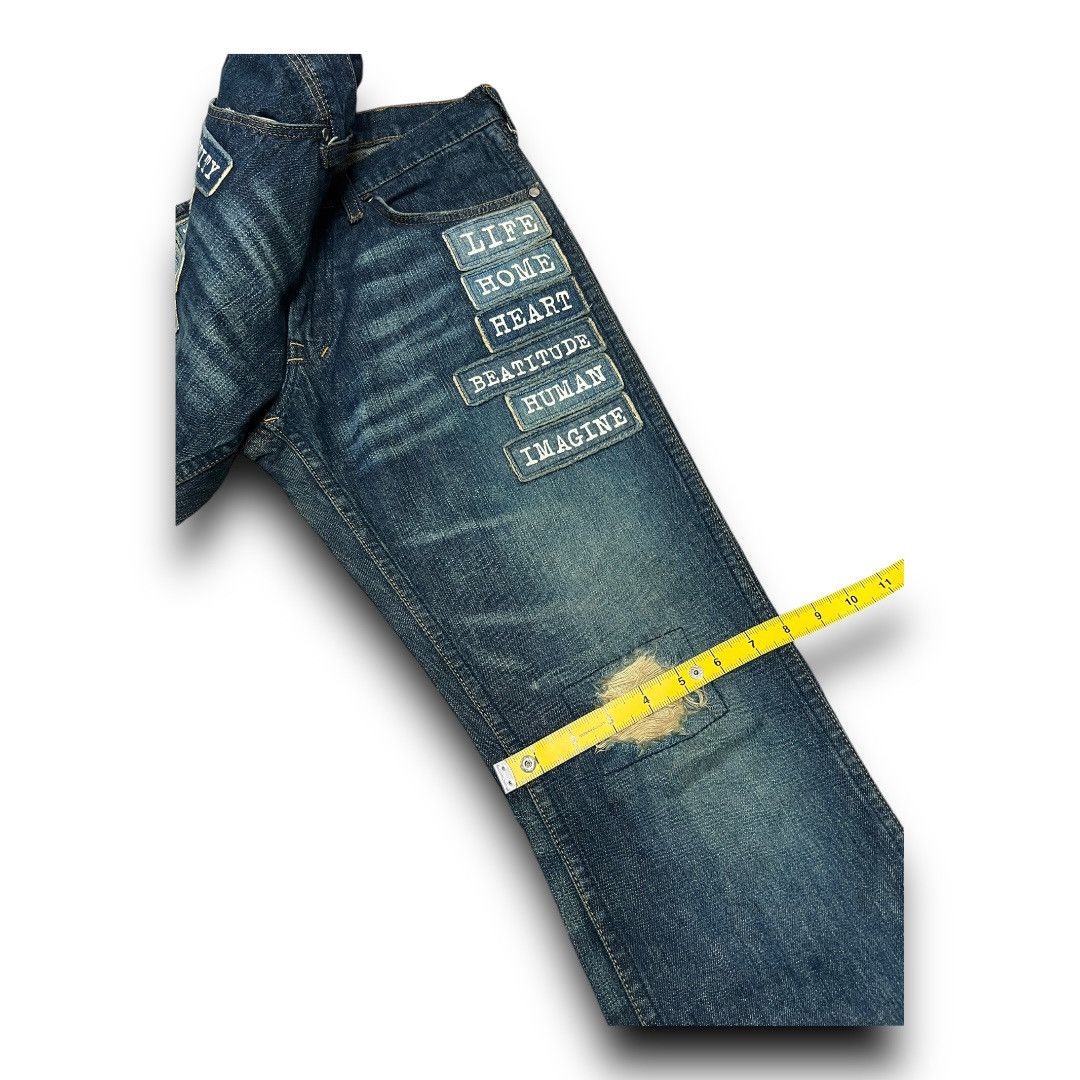 Japanese Brand × Number (N)ine NUMBER NINE DISTRESSED AND PATCHES JAPANESE BRAND DENIM Size US 31 - 20 Thumbnail