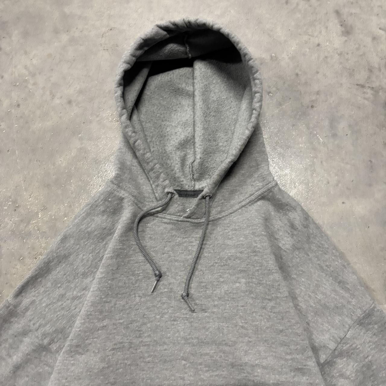 Japanese Brand × Vintage Crazy Vintage Y2K/2000s Grey Blank Russell Style Streetwear Essential Hoodie! Size US L / EU 52-54 / 3 - 2 Thumbnail