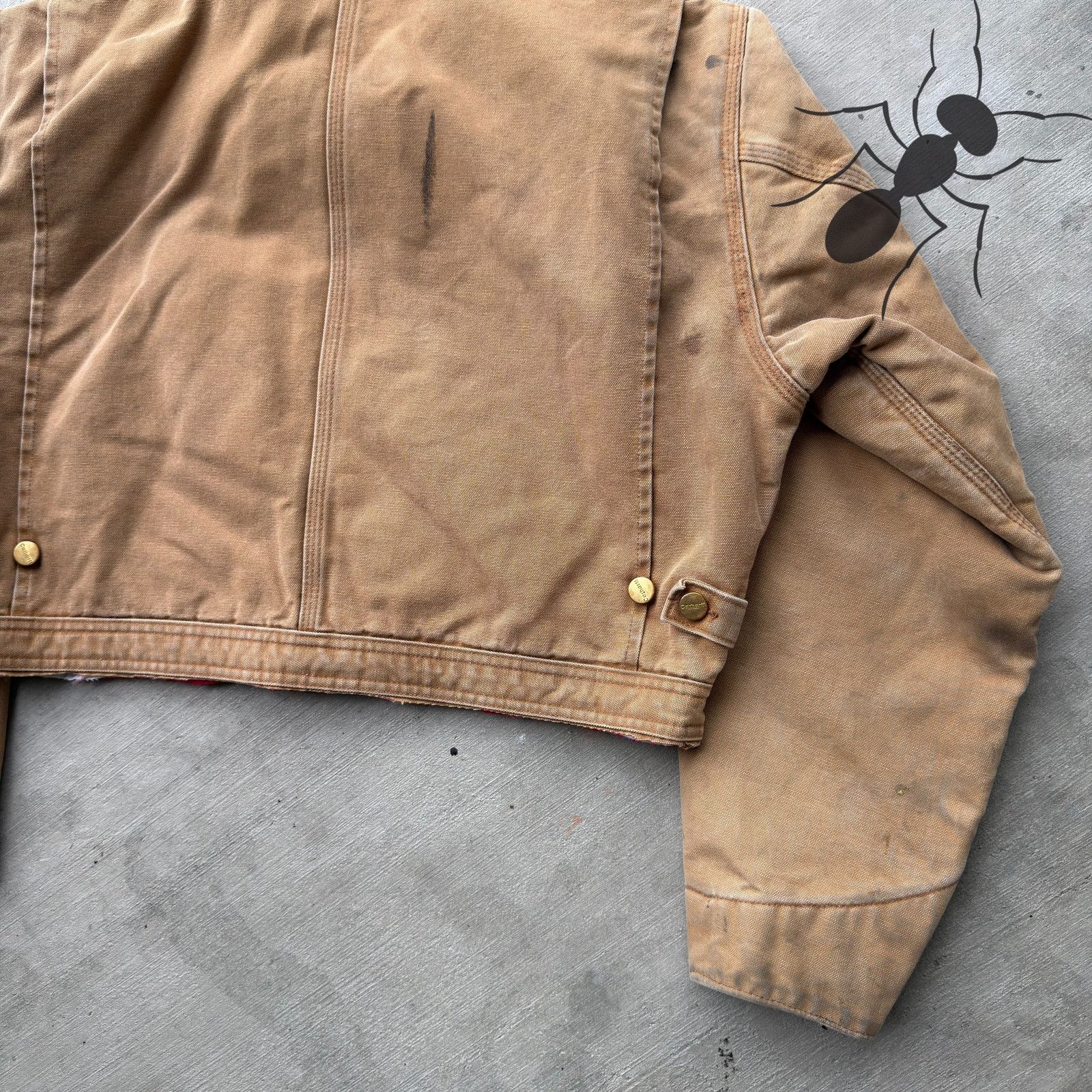 Carhartt × Vintage Carhartt brown cropped Detroit style work wear jacket Size US M / EU 48-50 / 2 - 8 Thumbnail
