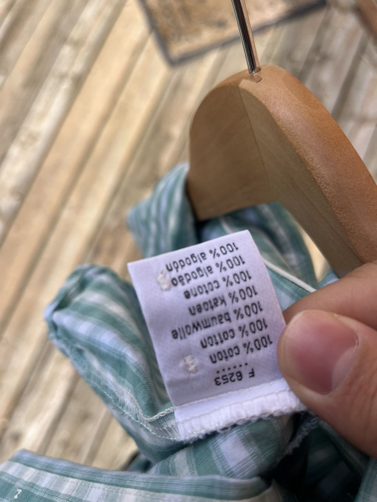Japanese Brand × Lacoste × Vintage Lacoste Plaid 100% cotton shirt size 38 womens Size XS / US 0-2 / IT 36-38 - 3 Thumbnail