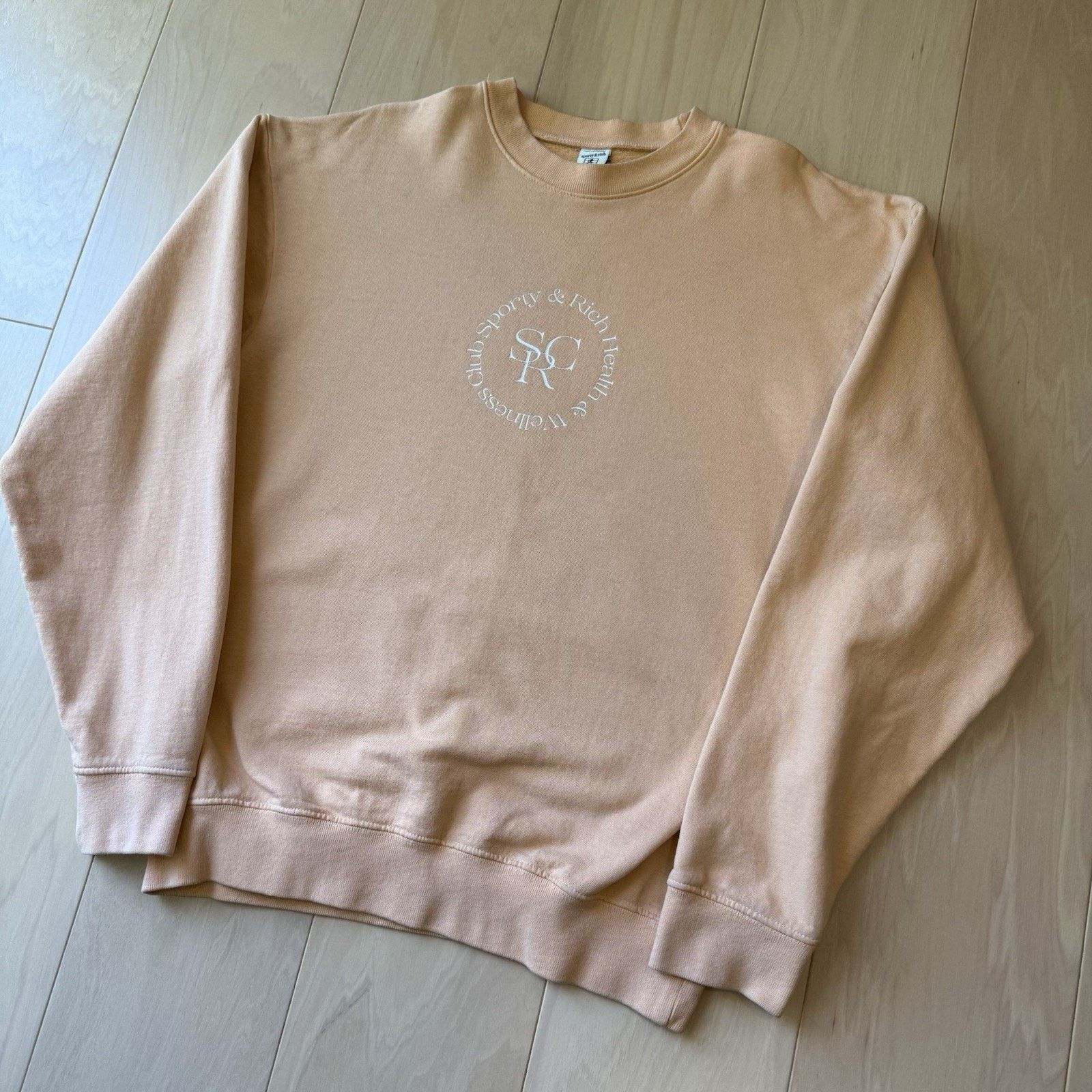 Sporty & Rich Sporty & Rich Sweatshirt Medium Peach Fleece Pullover Size M / US 6-8 / IT 42-44 - 9 Thumbnail