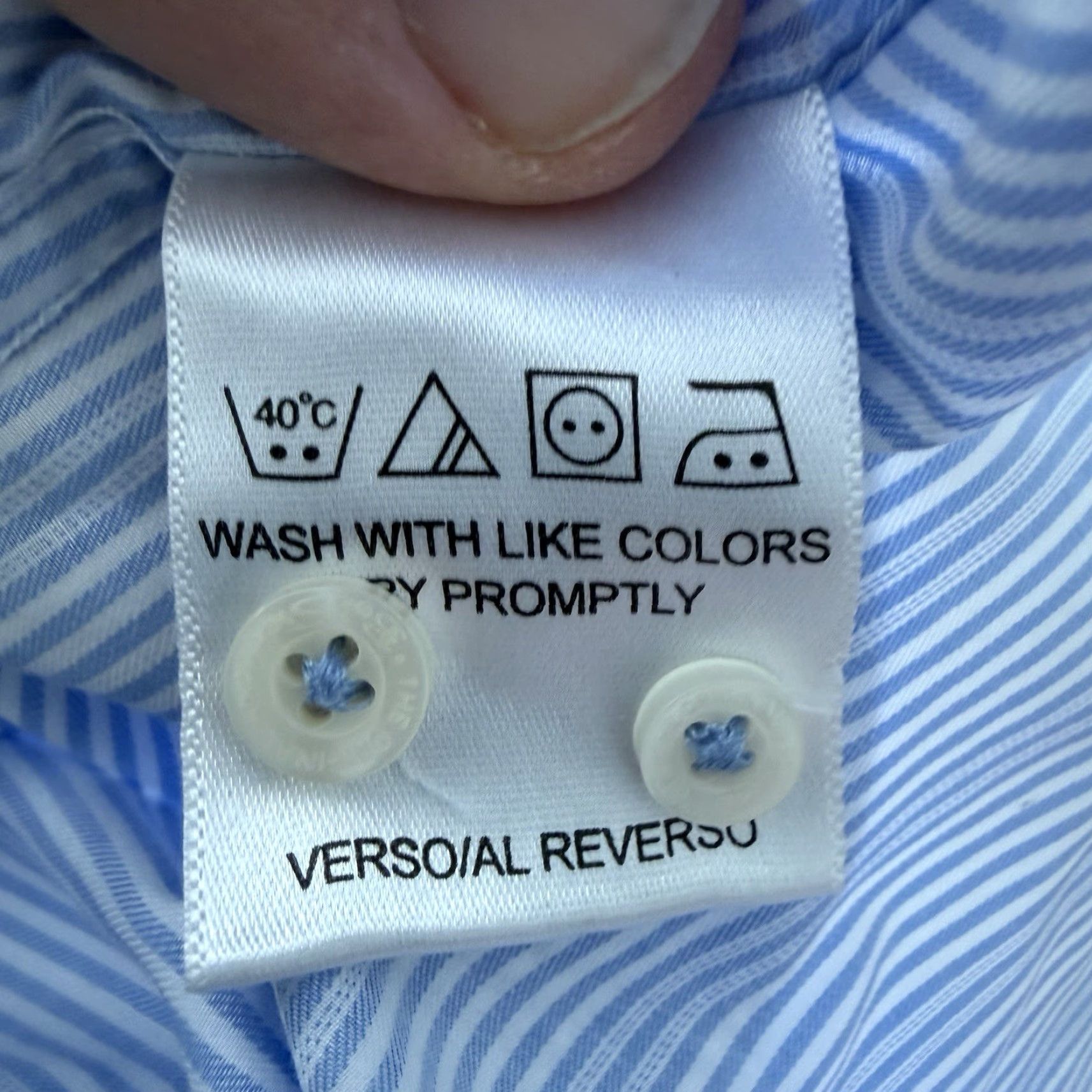 Ben Sherman Ben Sherman Dress Shirt Mens Size 16 Blue White Striped Button Up Casual Workwear Shirt Size 42R - 7 Thumbnail