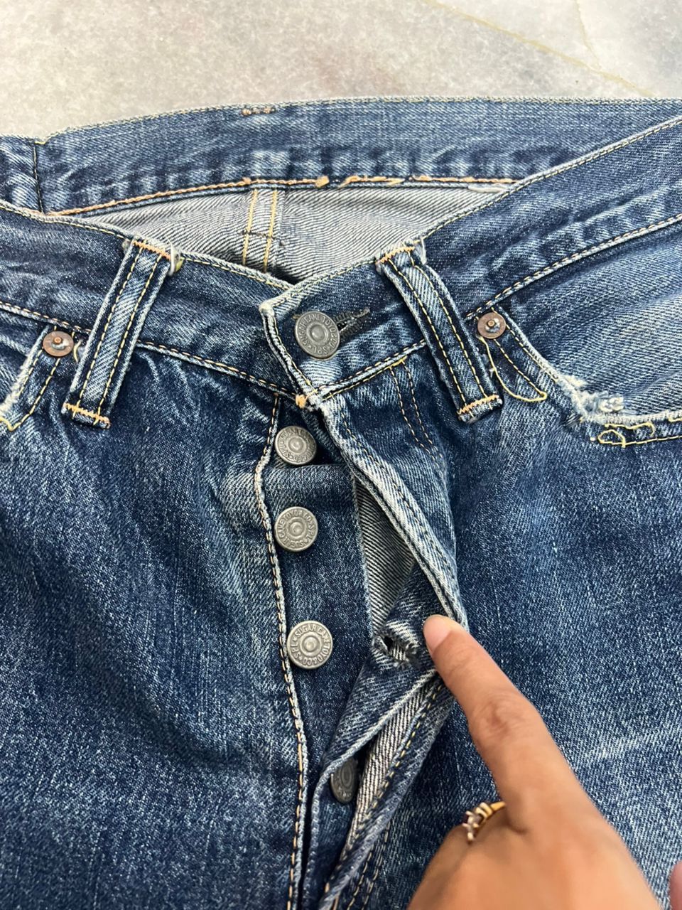 Sugar Cane Vintage Sugar Cane Lot 1947 World War 2 jeans Size US 31 - 4 Thumbnail