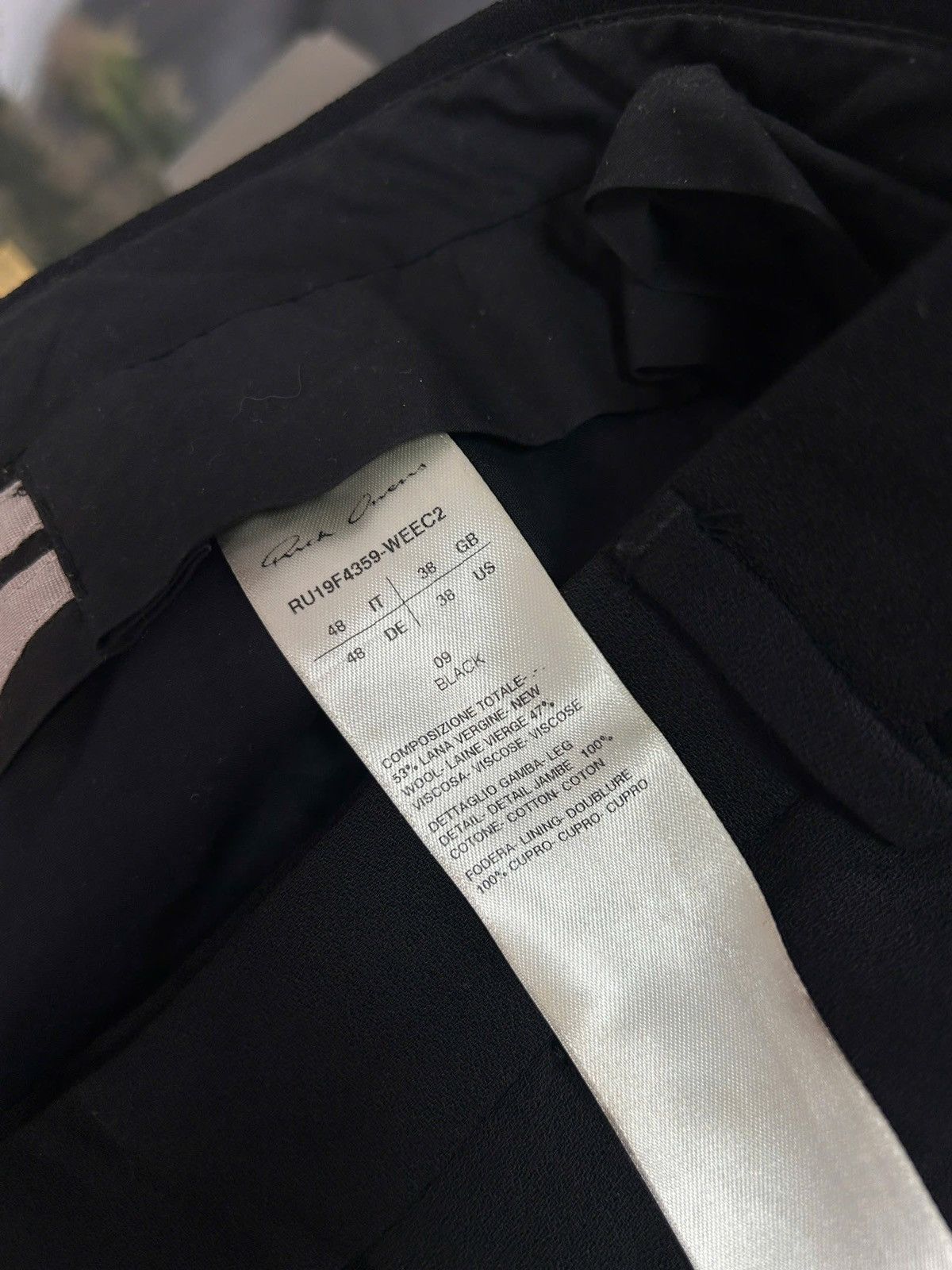 Rick Owens Rick Owens Larry FW19 Astaires Cropped Size US 32 / EU 48 - 5 Thumbnail