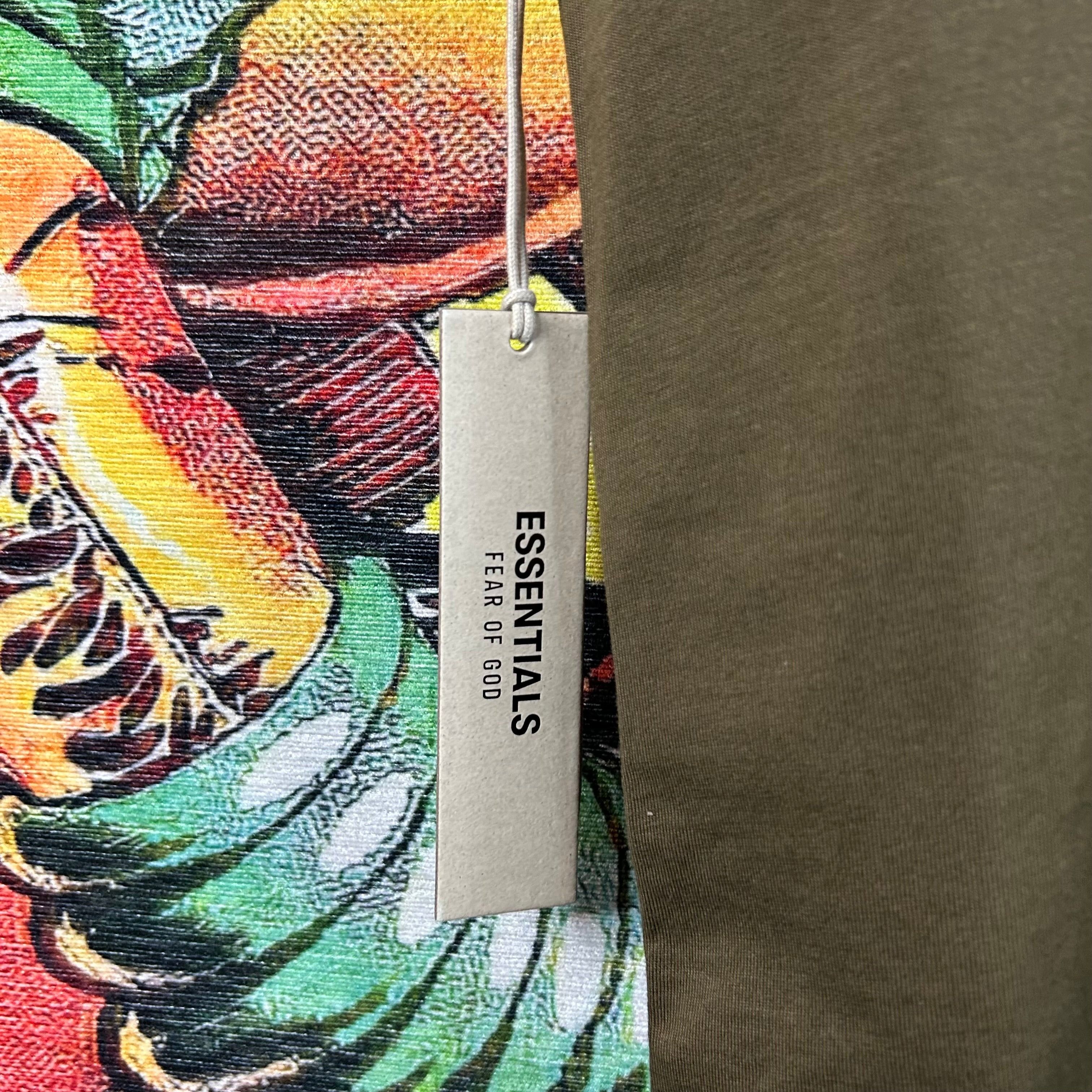 Essentials × Fear of God Fear Of God Essentials Olive Jersey Crewneck Tee Size M Size US M / EU 48-50 / 2 - 4 Thumbnail