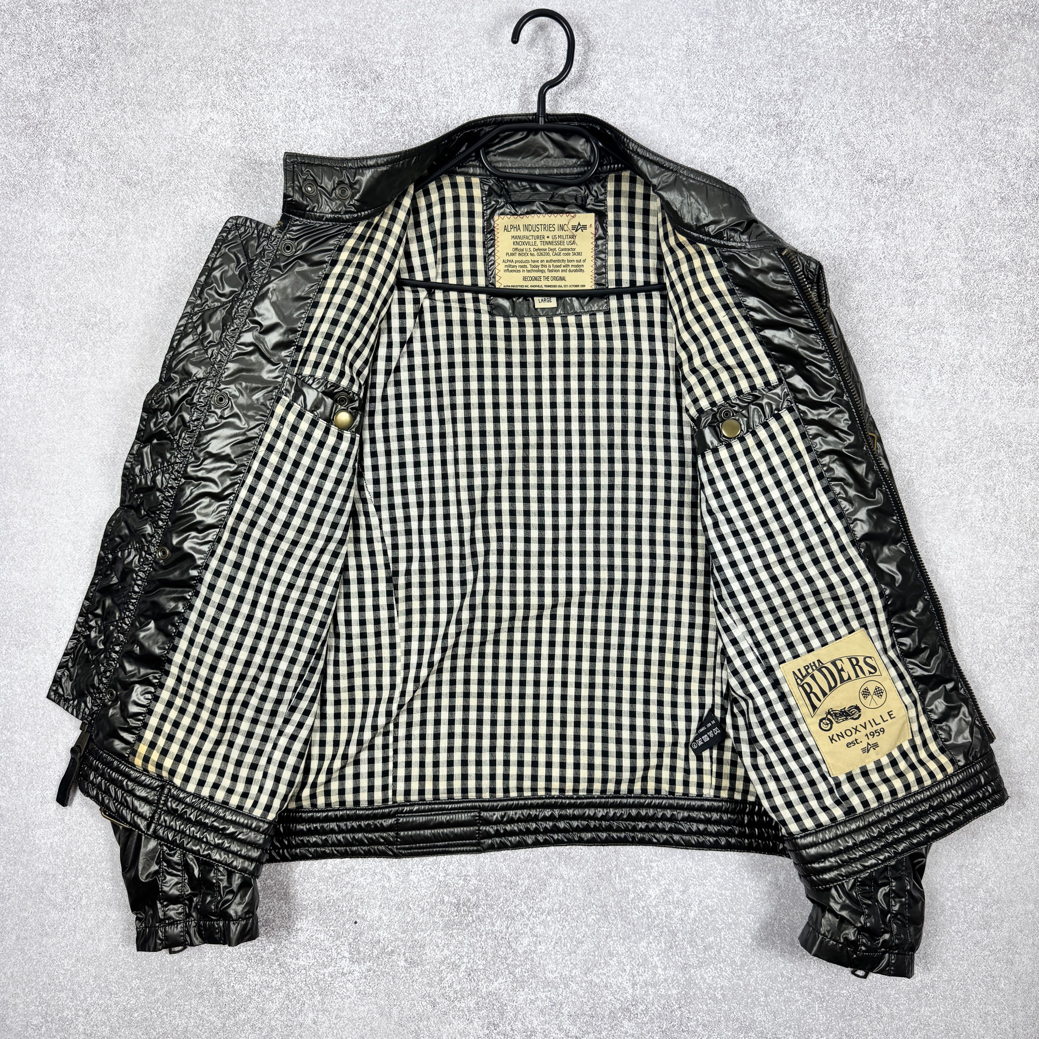 Alpha Industries Men`s Alpha Industries Riders Knoxville Nylon Jacket Size L Size US L / EU 52-54 / 3 - 4 Thumbnail