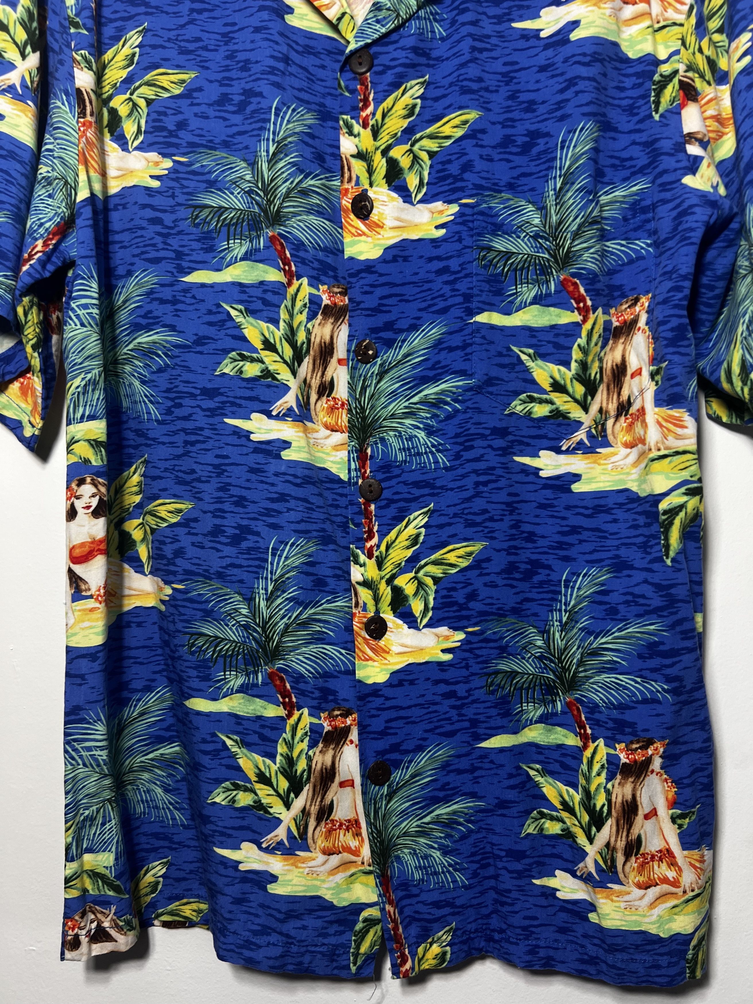 Vintage Vintage Hilo Hatties Hula Dancer Hawaiian Print Shirt Size US S / EU 44-46 / 1 - 5 Thumbnail