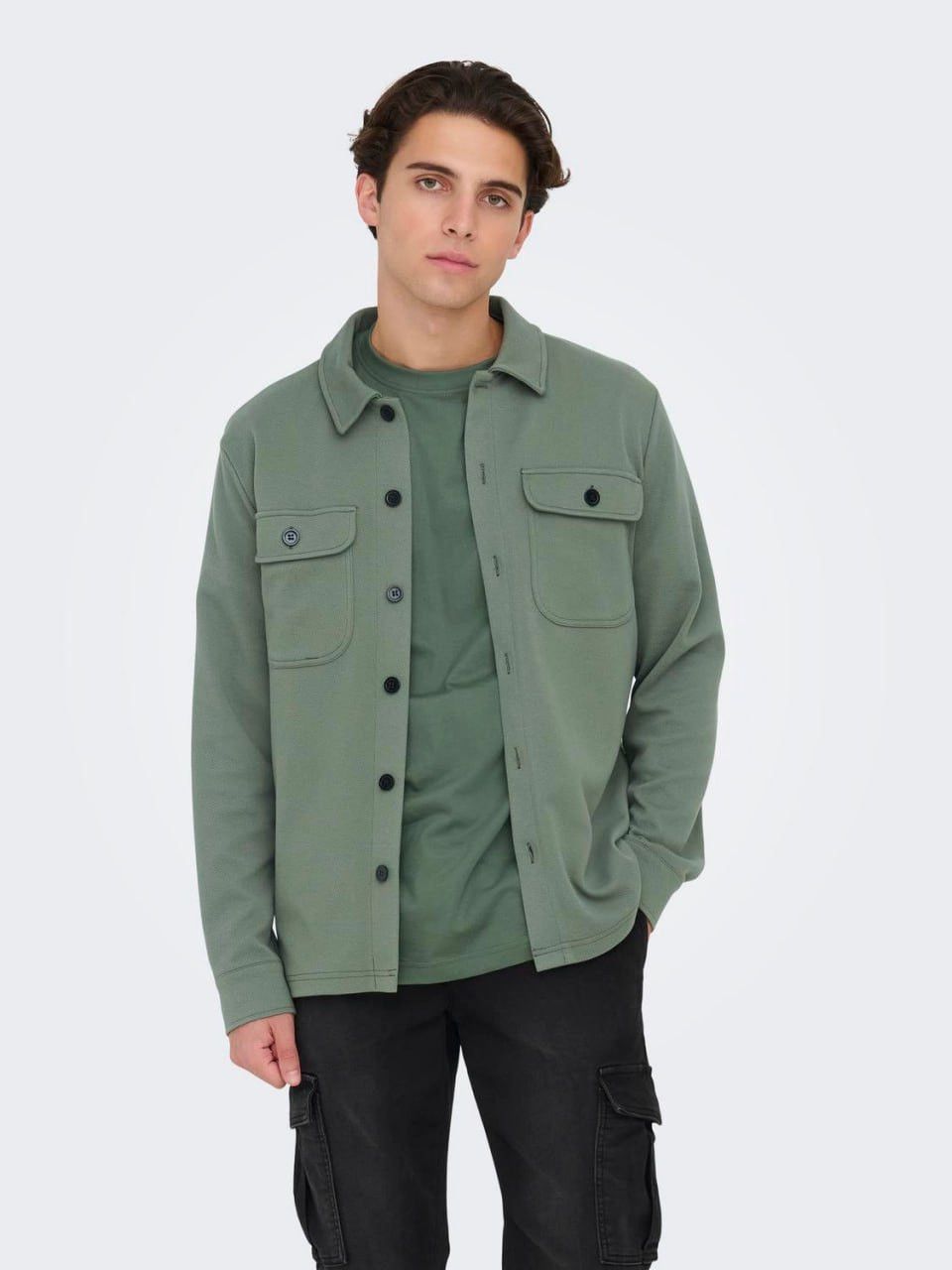Le Laboureur × Vetra Rare 70s Faded WORKER Over Shirt Jacket Size US M / EU 48-50 / 2 - 3 Thumbnail
