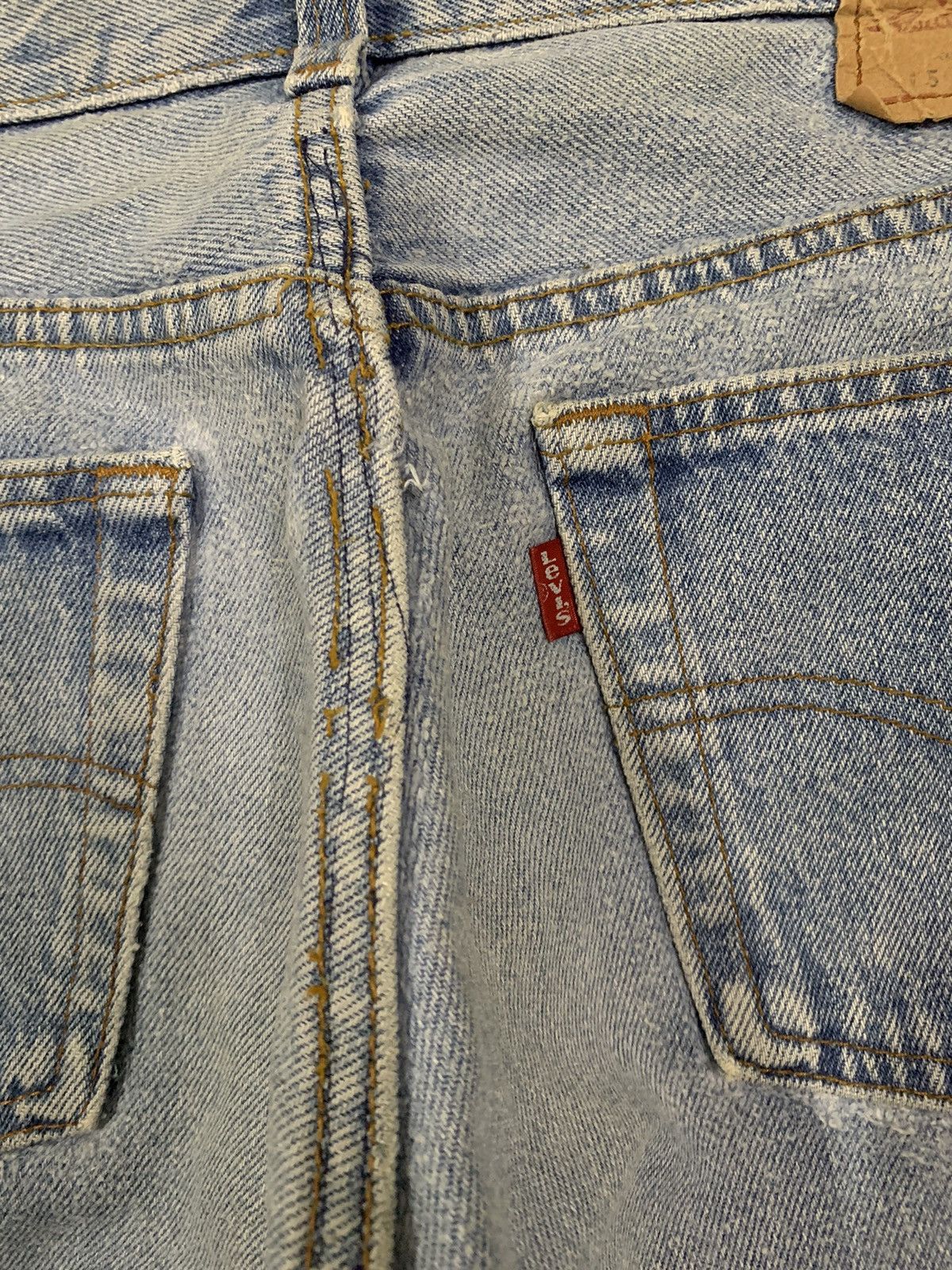 Levi's Vintage 80s Levis 501 Repaired Distressed Jeans Size 30x30 Size US 30 / EU 46 - 14 Thumbnail