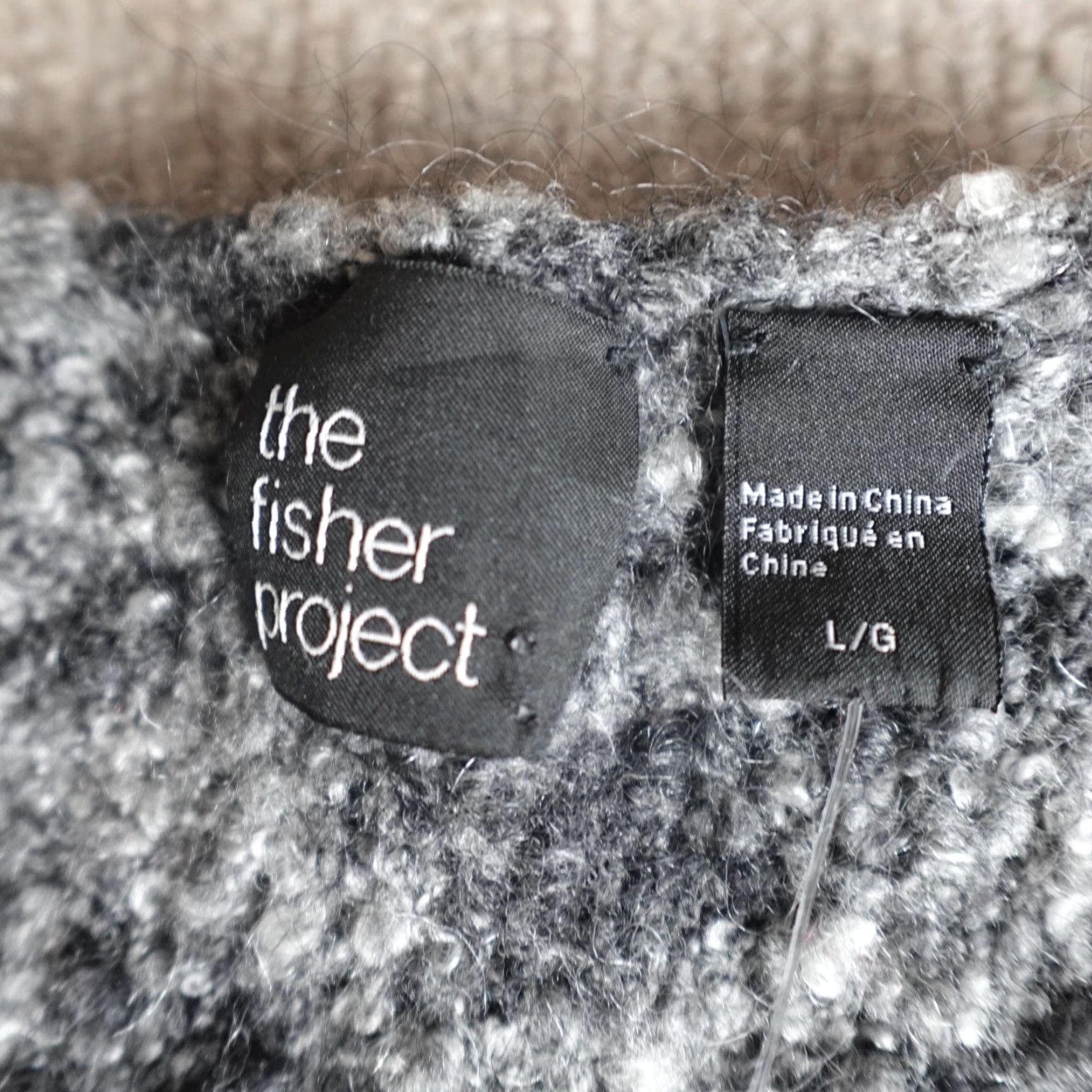 Eileen Fisher Eileen Fisher Jacket Womens L Gray Boucle Wool Mohair Nylon Size L / US 10 / IT 46 - 2 Thumbnail