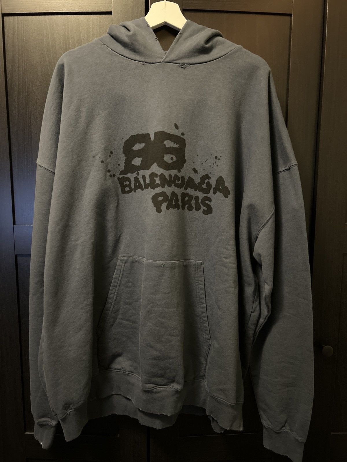 Balenciaga Balenciaga Hand Drawn Icon Hoodie Size US XS / EU 42 / 0 - 1 Thumbnail