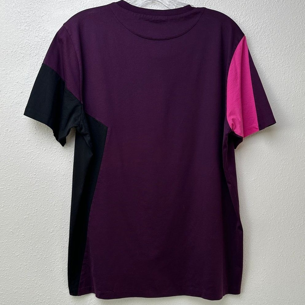 Paul Smith Paul Smith Tee Black Purple Womens US L Colorblock Size L / US 10 / IT 46 - 6 Thumbnail