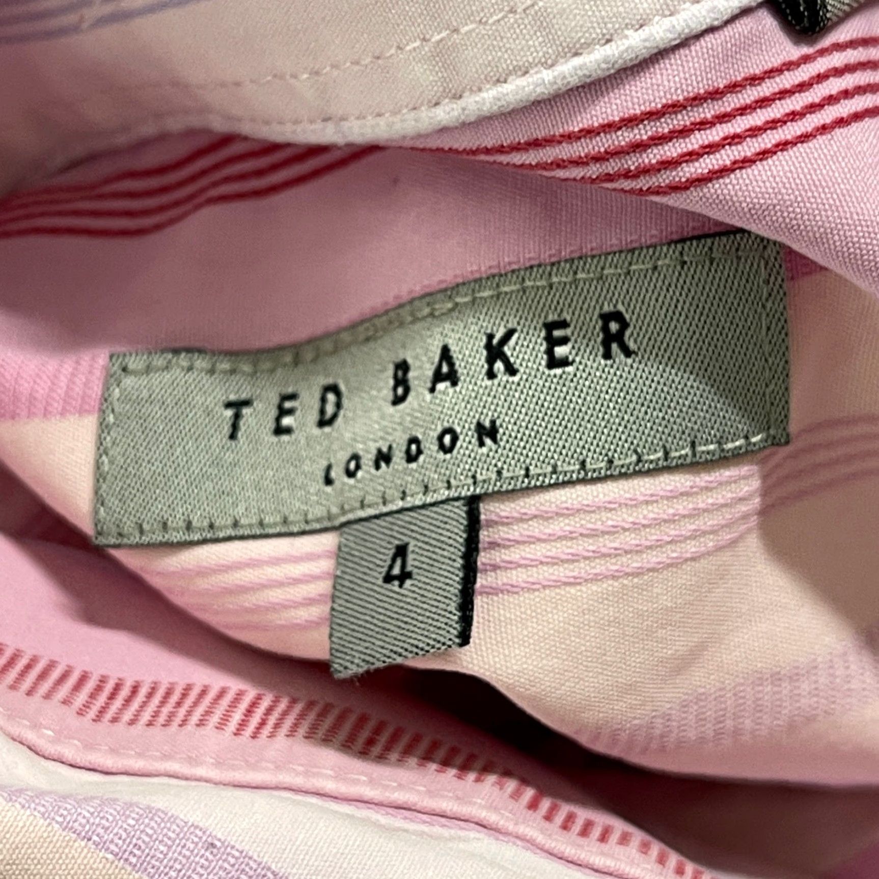 Ted Baker Ted Baker Button Up Shirt Size L Pink Stripe 100% Cotton Preppy Casual Mens Regular Long Sleeve Button-Up Collared Multicolor Pattern Striped Size US L / EU 52-54 / 3 - 6 Thumbnail