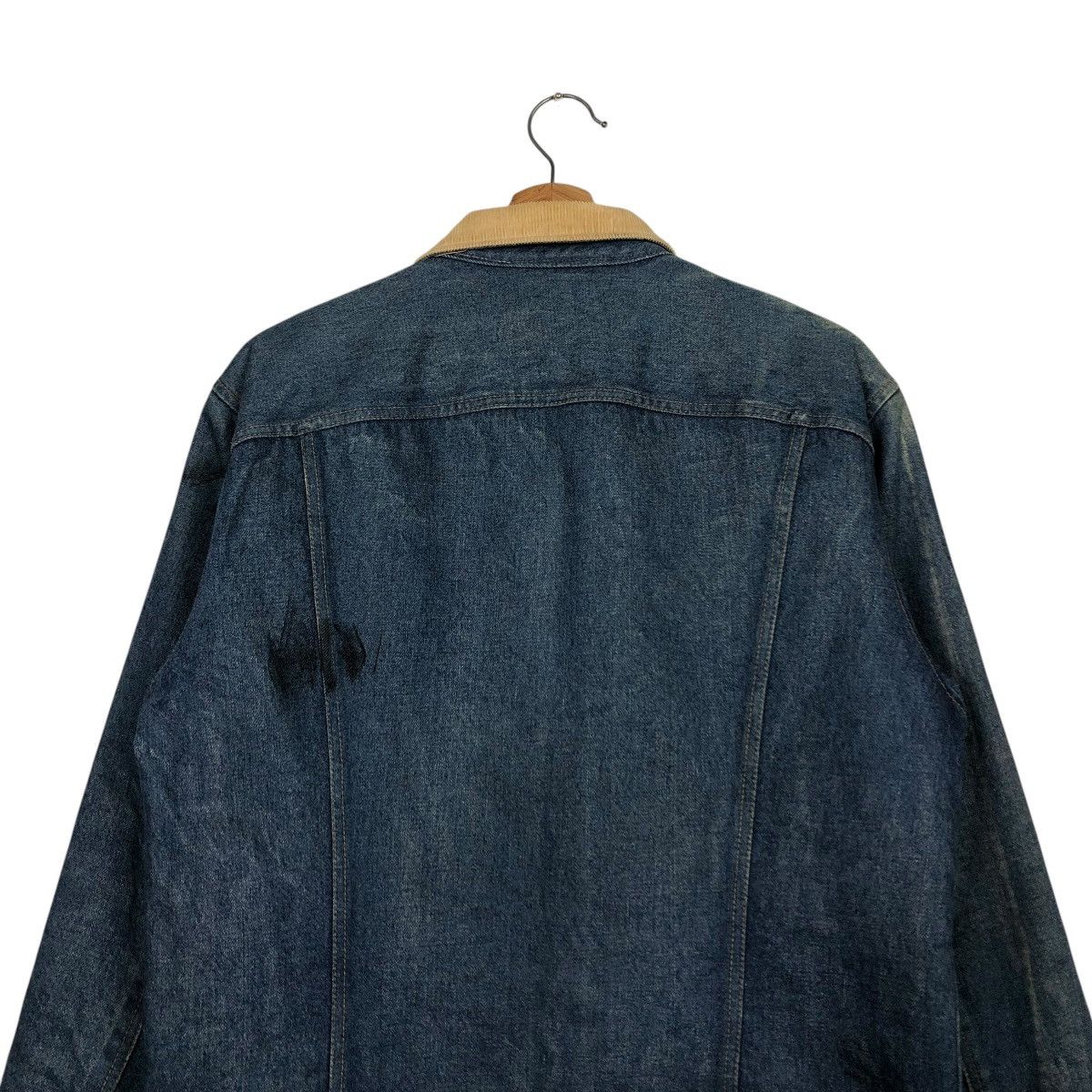 Vintage 🔥VINTAGE TRUCKER DENIM JACKET BLANKET WRANGLER UNION MADE Size US L / EU 52-54 / 3 - 12 Thumbnail