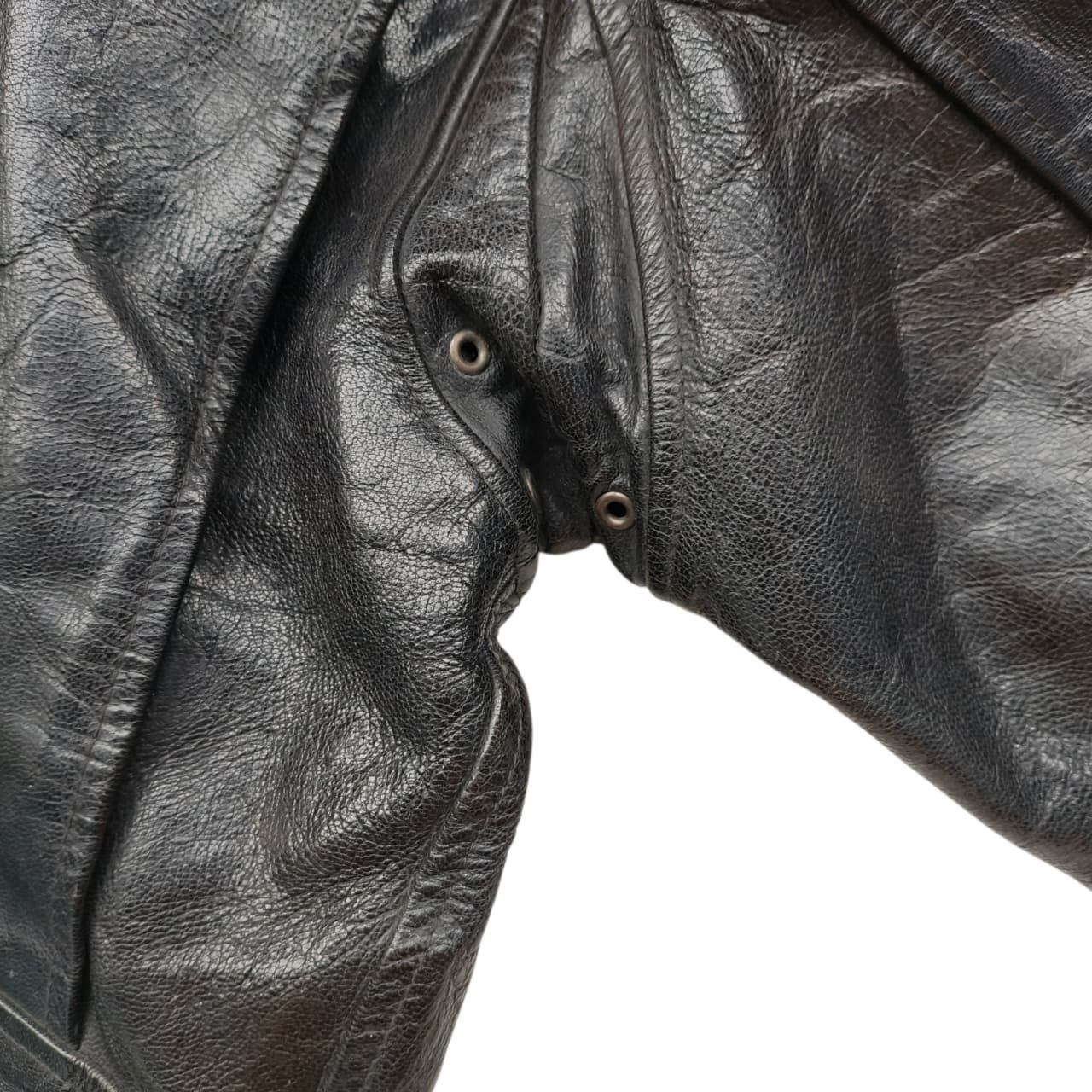 Japanese Brand Tabloid News G-1 Flight Leather Goat Skin Jacket Size US S / EU 44-46 / 1 - 7 Thumbnail