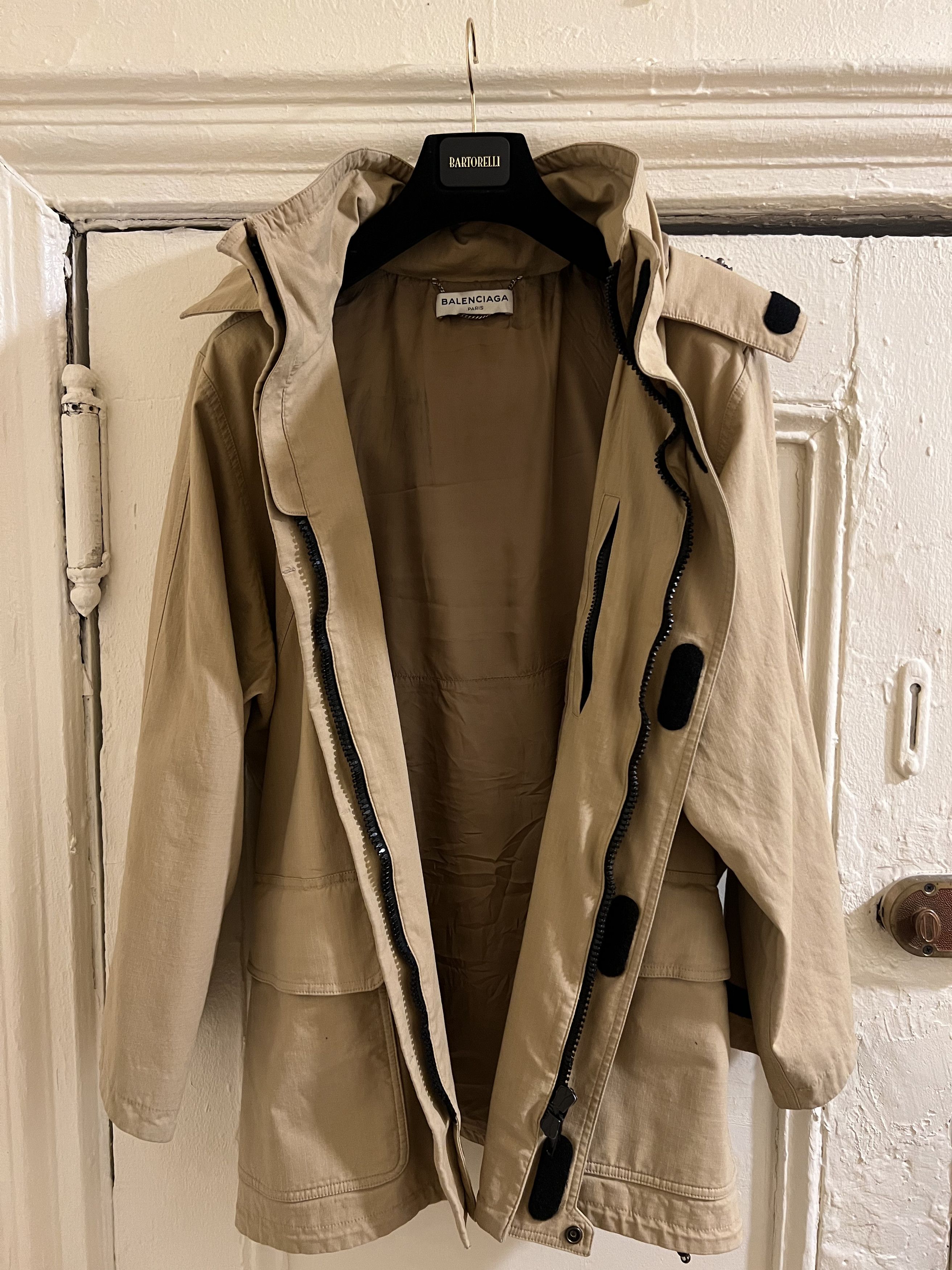 Balenciaga RARE Beige Ripstop Swing Parka Sample Size US L / EU 52-54 / 3 - 2 Thumbnail