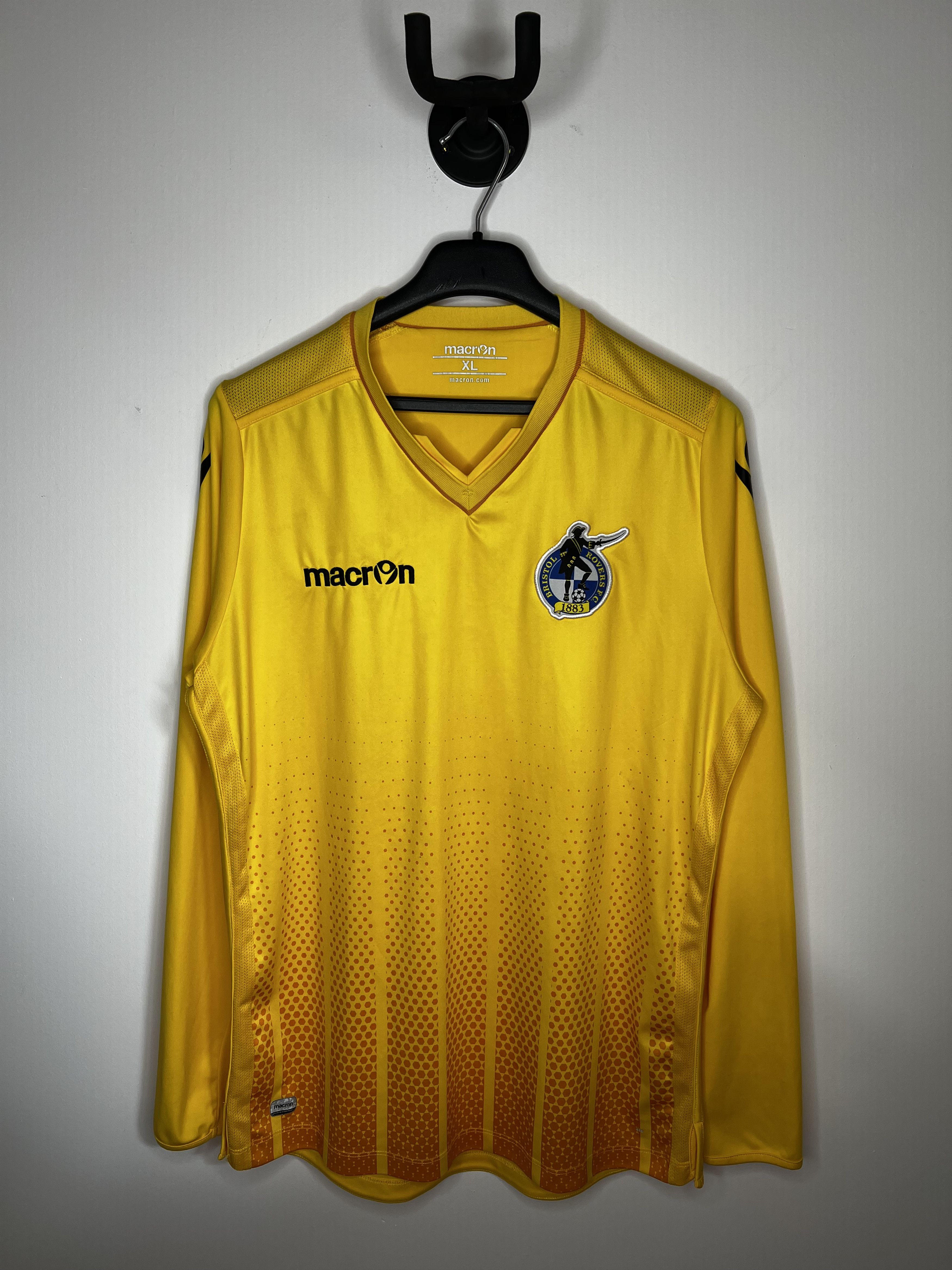 Macron BRISTOL ROVERS 2018 GOALKEEPER FOOTBALL SHIRT SOCCER JERSE Size US XL / EU 56 / 4 - 1 Thumbnail