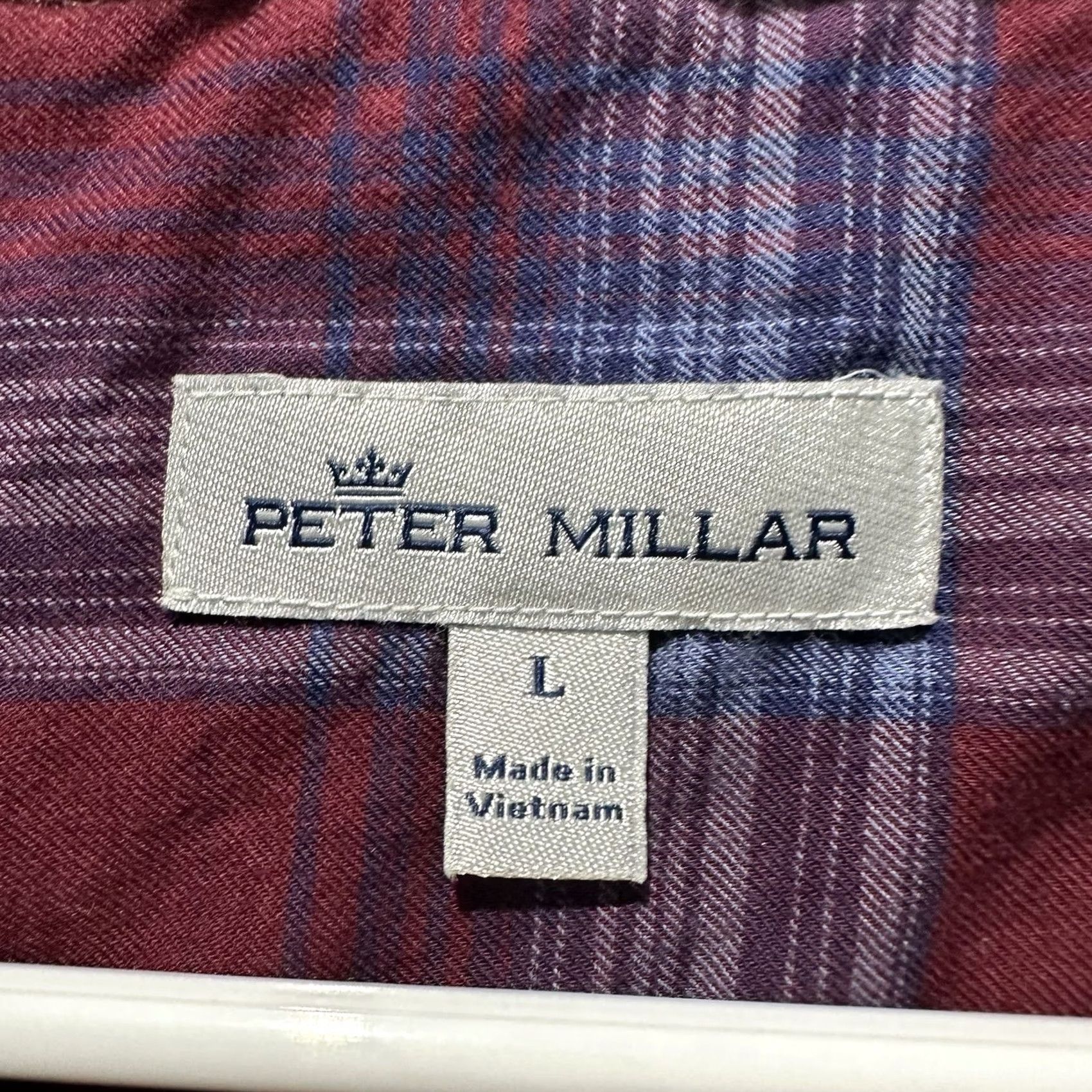 Peter Millar Peter Millar Shirt Mens Large Red Fitzwilliam Autumn Plaid Cotton Button-Up Size US L / EU 52-54 / 3 - 4 Thumbnail