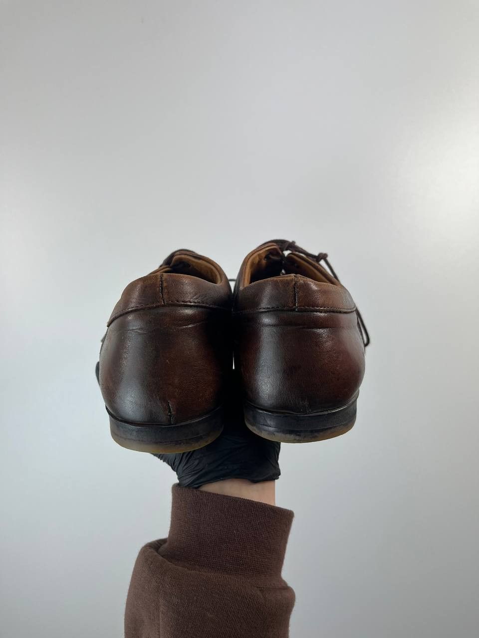 Doucal's Doucal's Leather Oxford Shoes Brown Handmade Size 40 Size US 7 / EU 40 - 4 Thumbnail