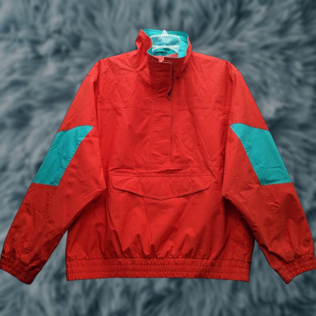 Eddie Bauer Eddie Bauer Rain Jacket Womens M Multicolor Outdoor Half Zip Ribbed Cuff Hem Jacket Womens Size M Size M / US 6-8 / IT 42-44 - 1 Thumbnail