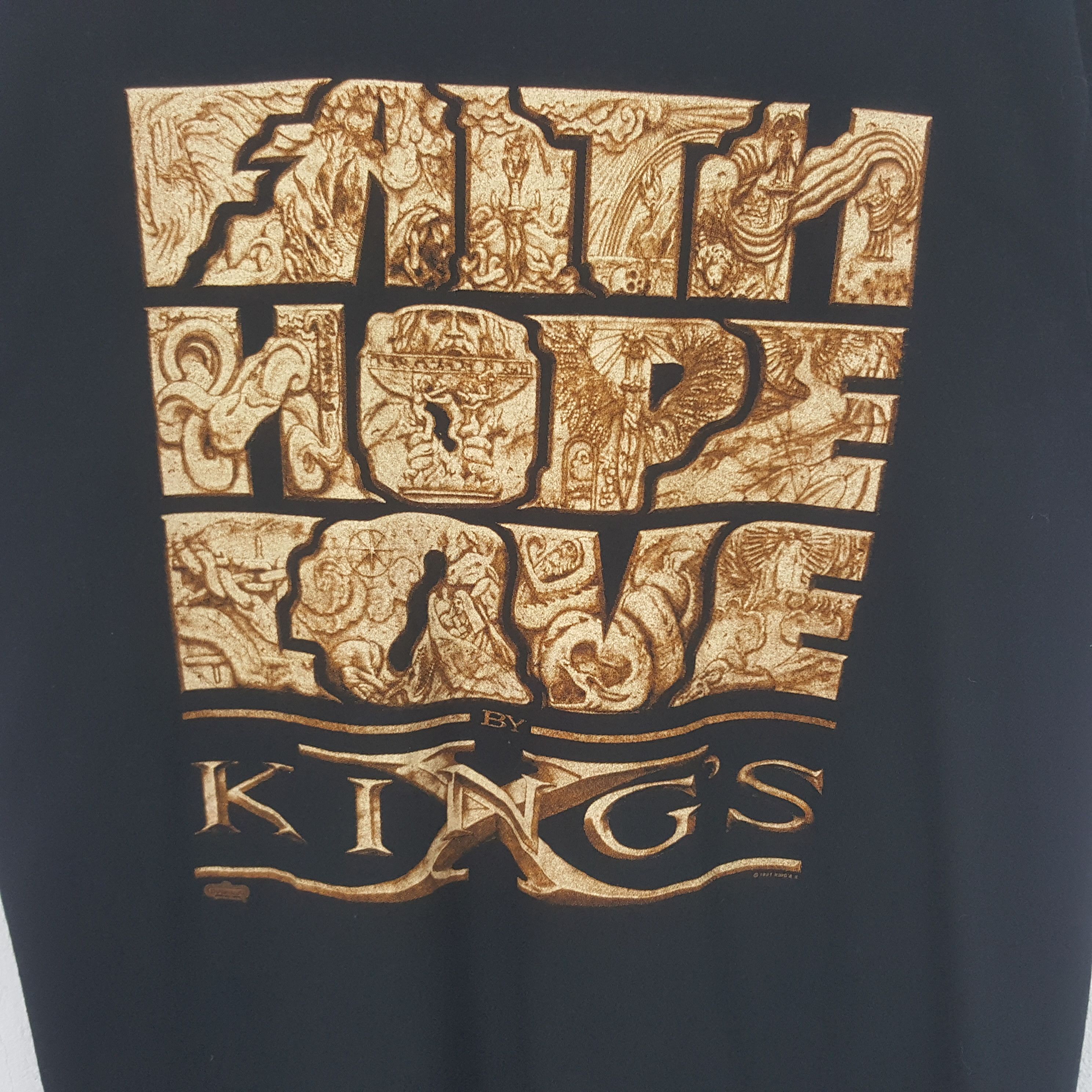 Band Tees Vintage Faith Hope Love X Kings Rock Band Tshirt RR1 Size US M / EU 48-50 / 2 - 2 Thumbnail
