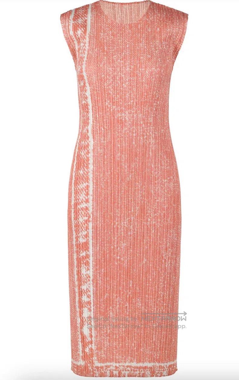 Issey Miyake Issey Miyake Pink Denim Dress Size XL / US 12-14 / IT 48-50 - 2 Thumbnail