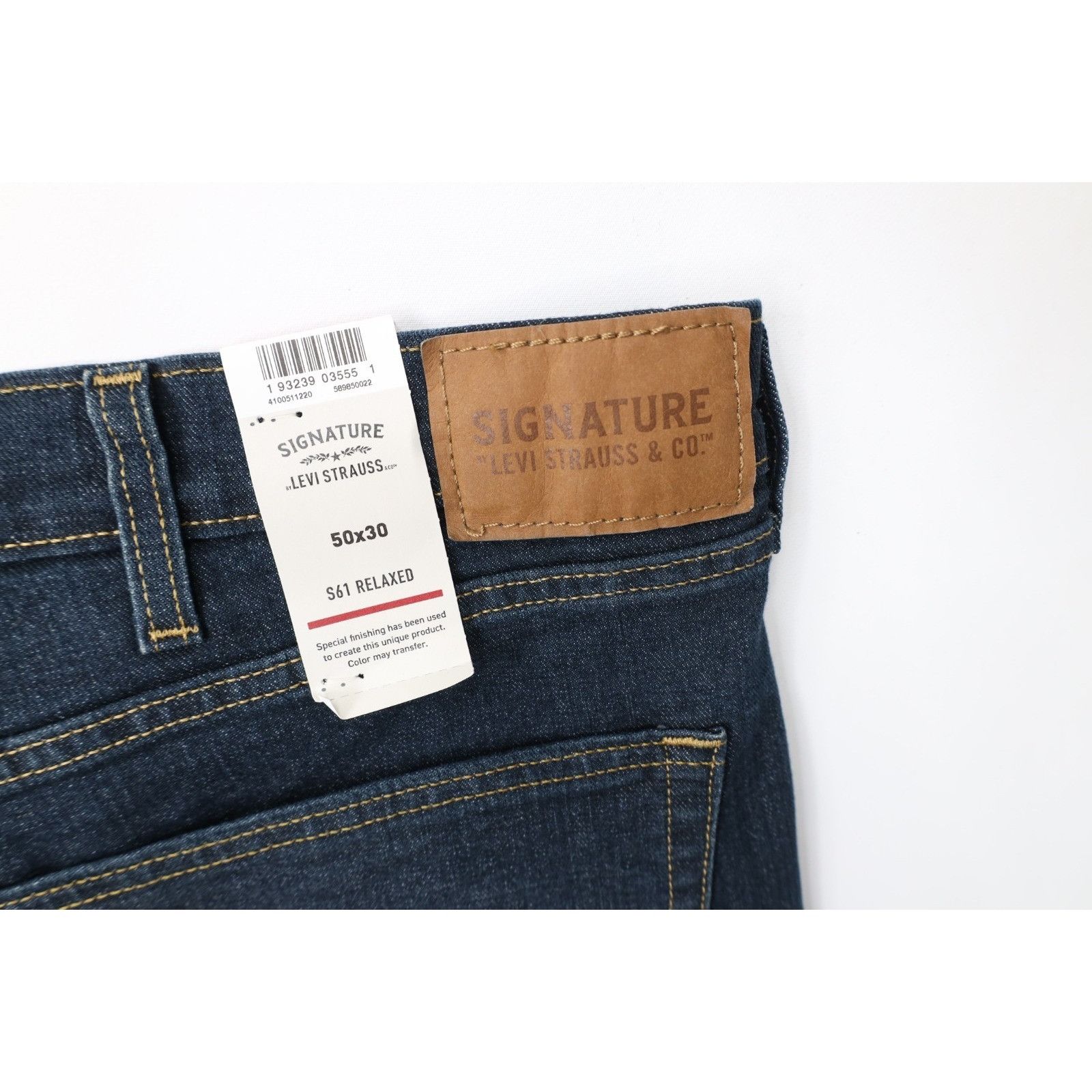 Levi's New Levis Mens Stretch Relaxed Fit Wide Leg Jeans 50x30 Size US 44 / EU 60 - 14 Thumbnail