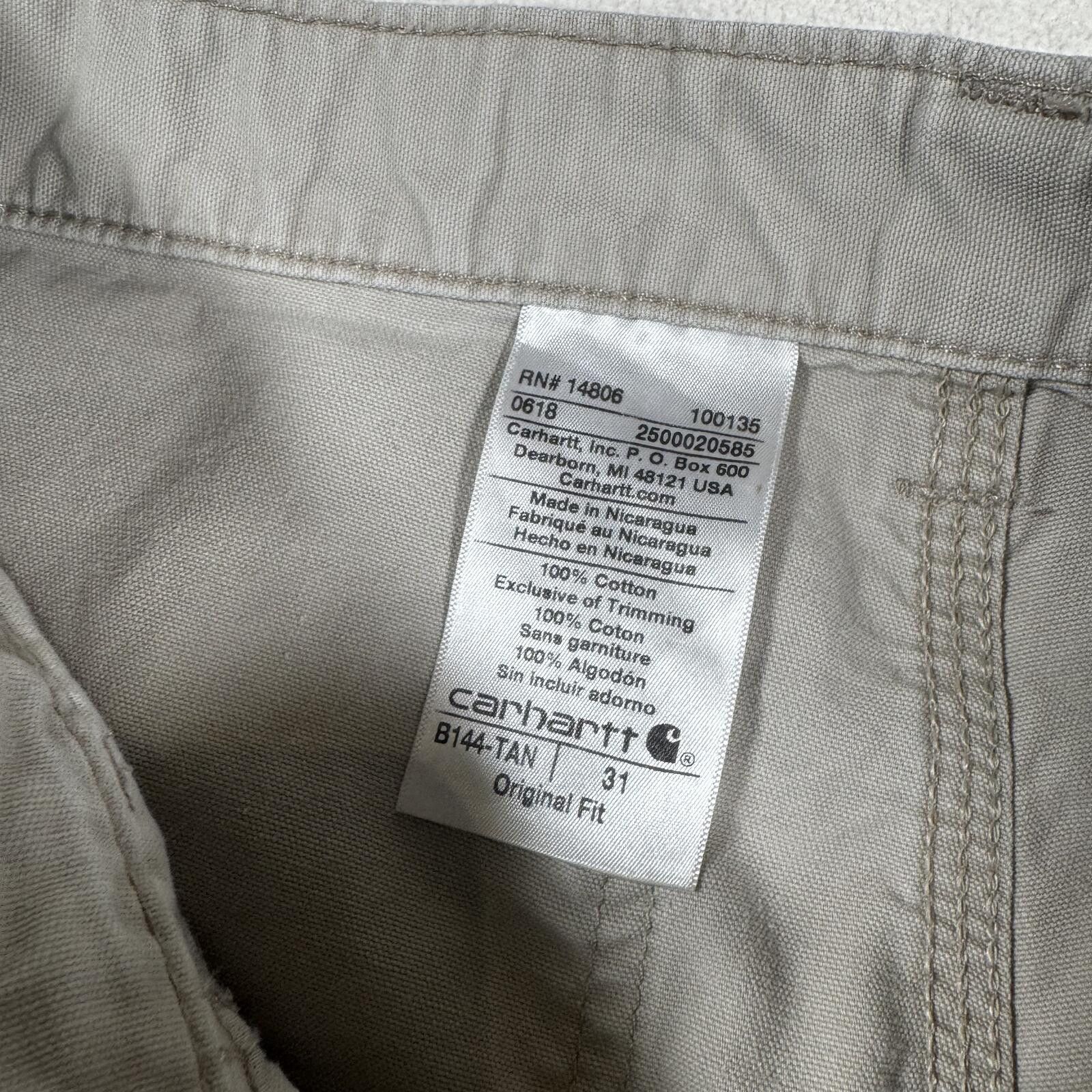 Carhartt Vintage Carhartt Work Wear Tan Shorts Carpentar Shorts Size US 31 - 3 Thumbnail