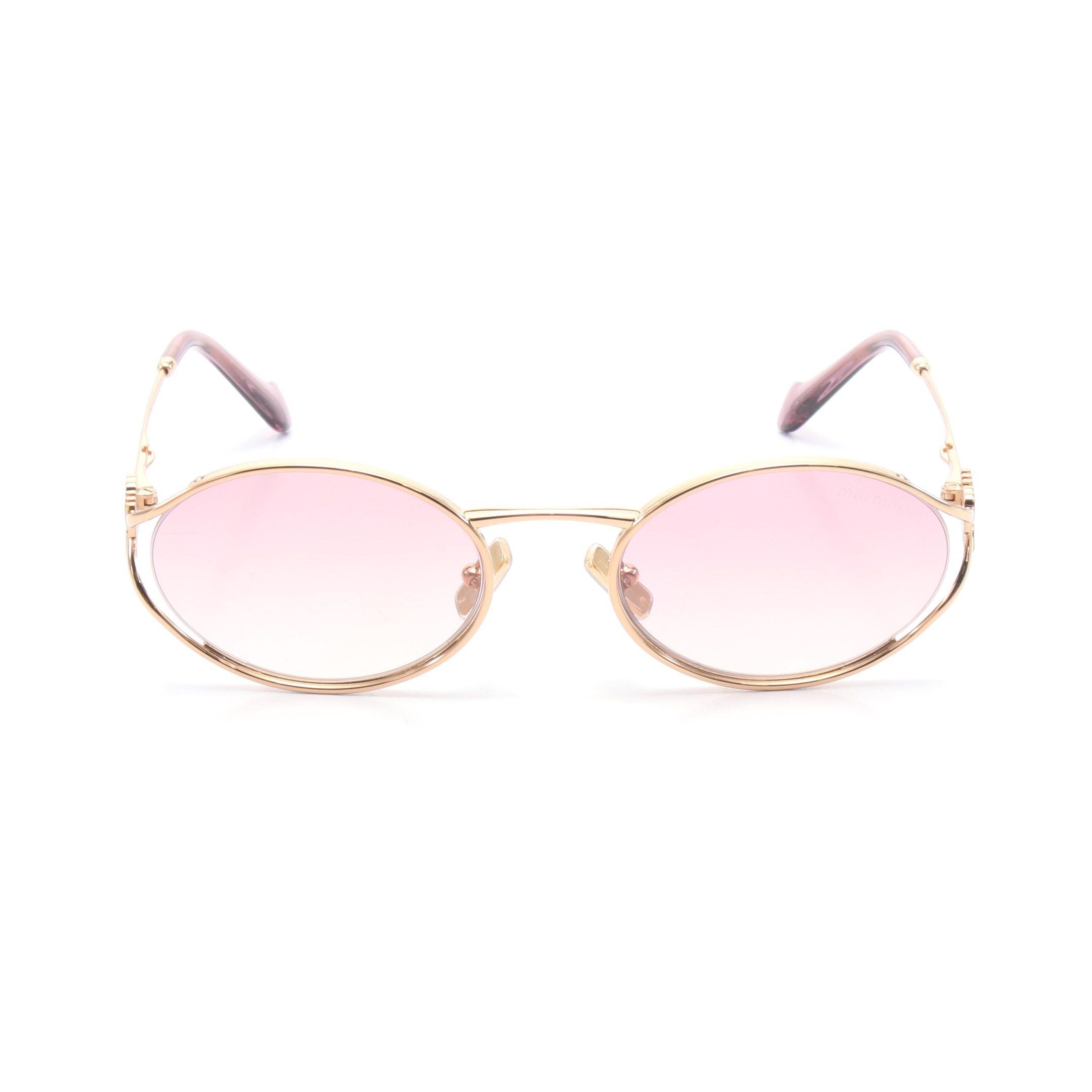 メーカー 一覧 Miu Miu NEW Sunglasses Metal Gold Mirror Pink MU54ZS Miu Miu 工具/メンテナンス