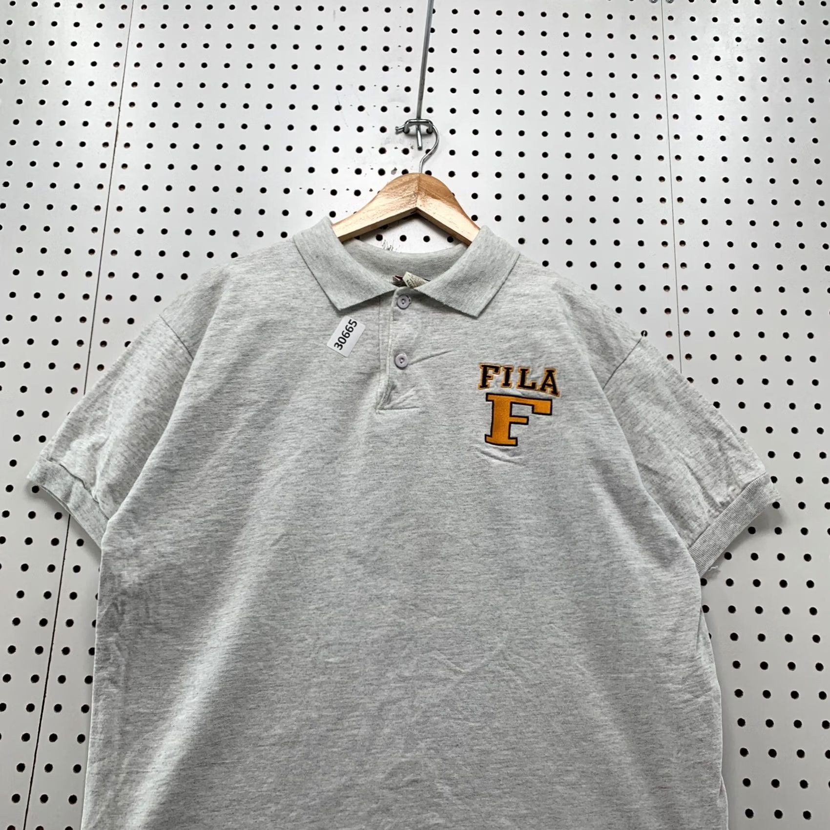 Fila Vintage FILA Polo Shirt Mens XL Gray Yellow Embroidered Logo Made In USA Size US XL / EU 56 / 4 - 5 Thumbnail