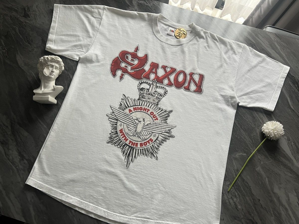 Band Tees Saxon : A Night Out With The Boys Tour 2005 Size US XL / EU 56 / 4 - 1 Thumbnail
