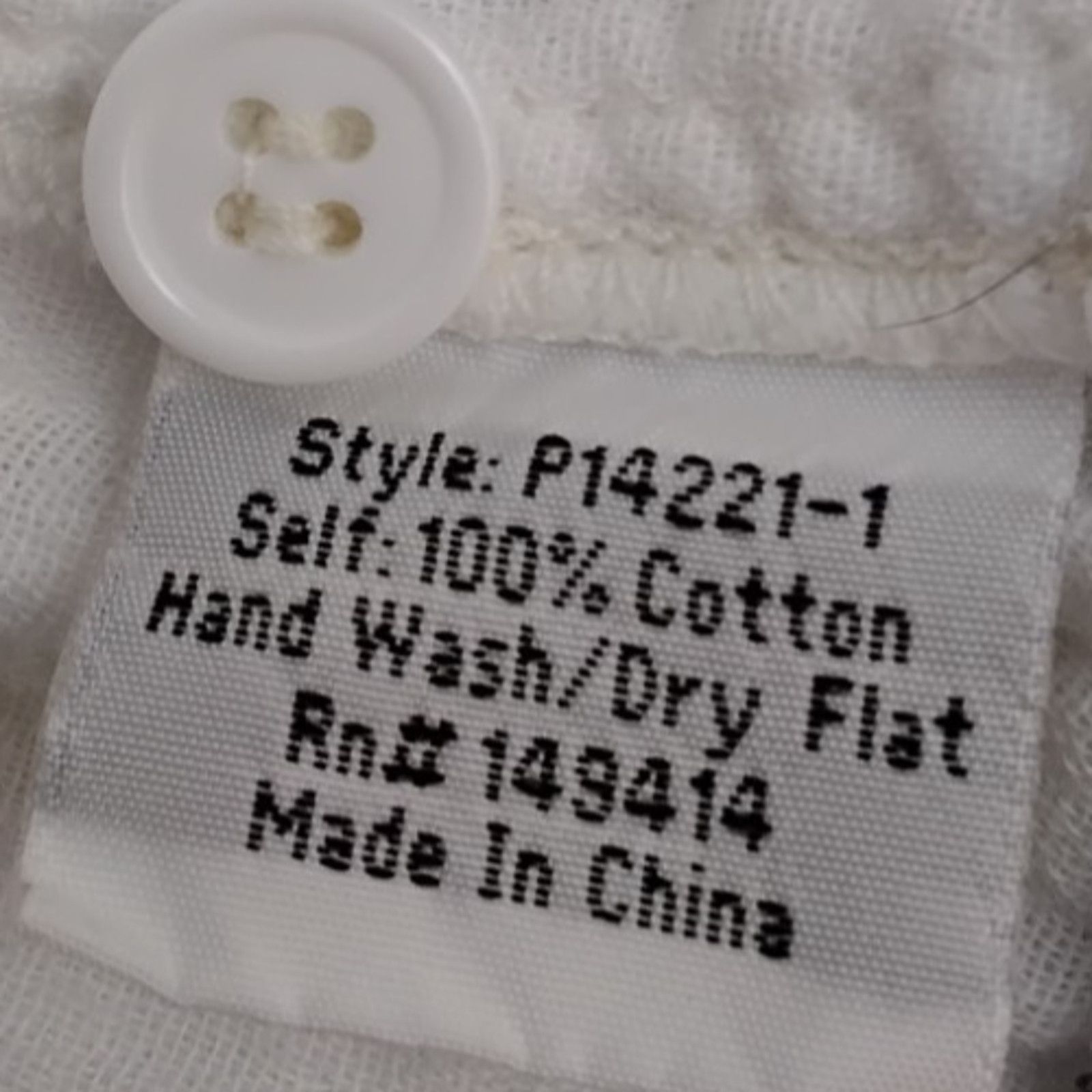 Johnny Was Johnny Was Pete + Greta Top Women's S White Embroidered Boho Size S / US 4 / IT 40 - 9 Thumbnail