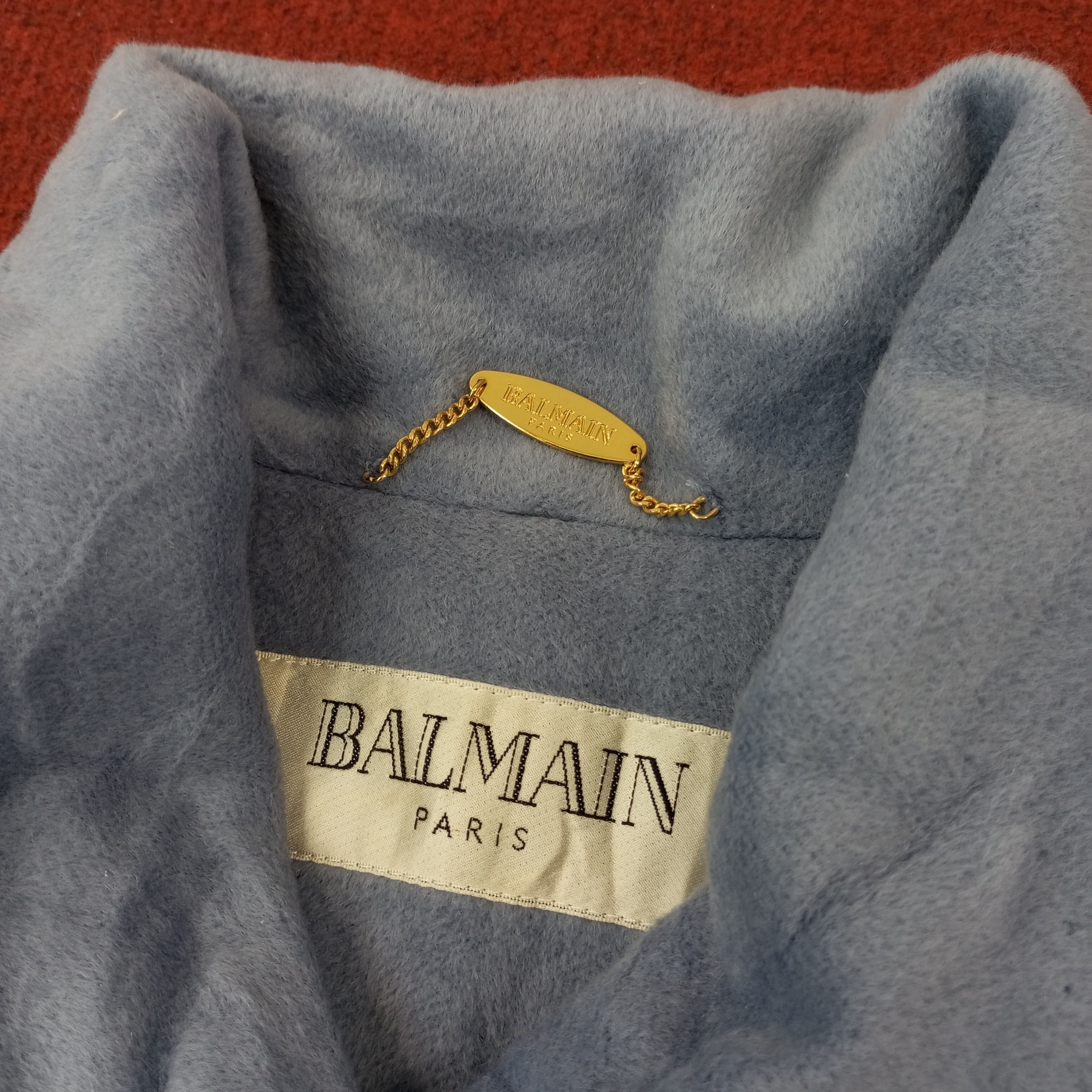 Balmain × Vintage Balmain Paris Fashion Winter Style Long Jacket c222n12 Size US M / EU 48-50 / 2 - 8 Thumbnail