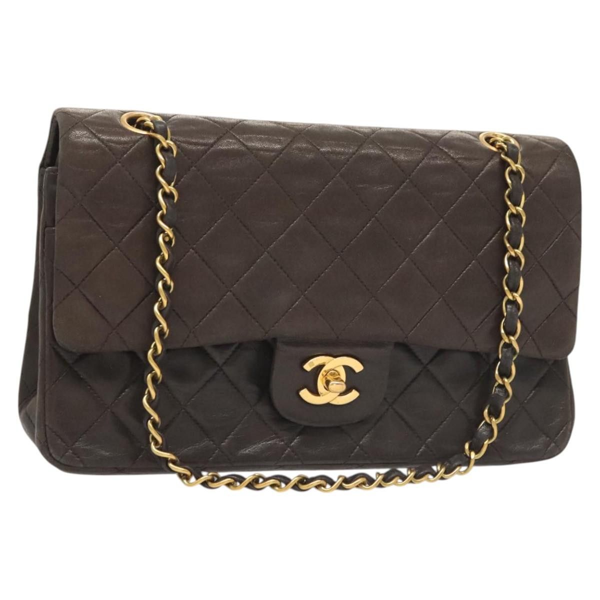 Chanel Chanel Vintage Classic Double Flap Bag Quilted Lambskin Size ONE SIZE - 1 Thumbnail