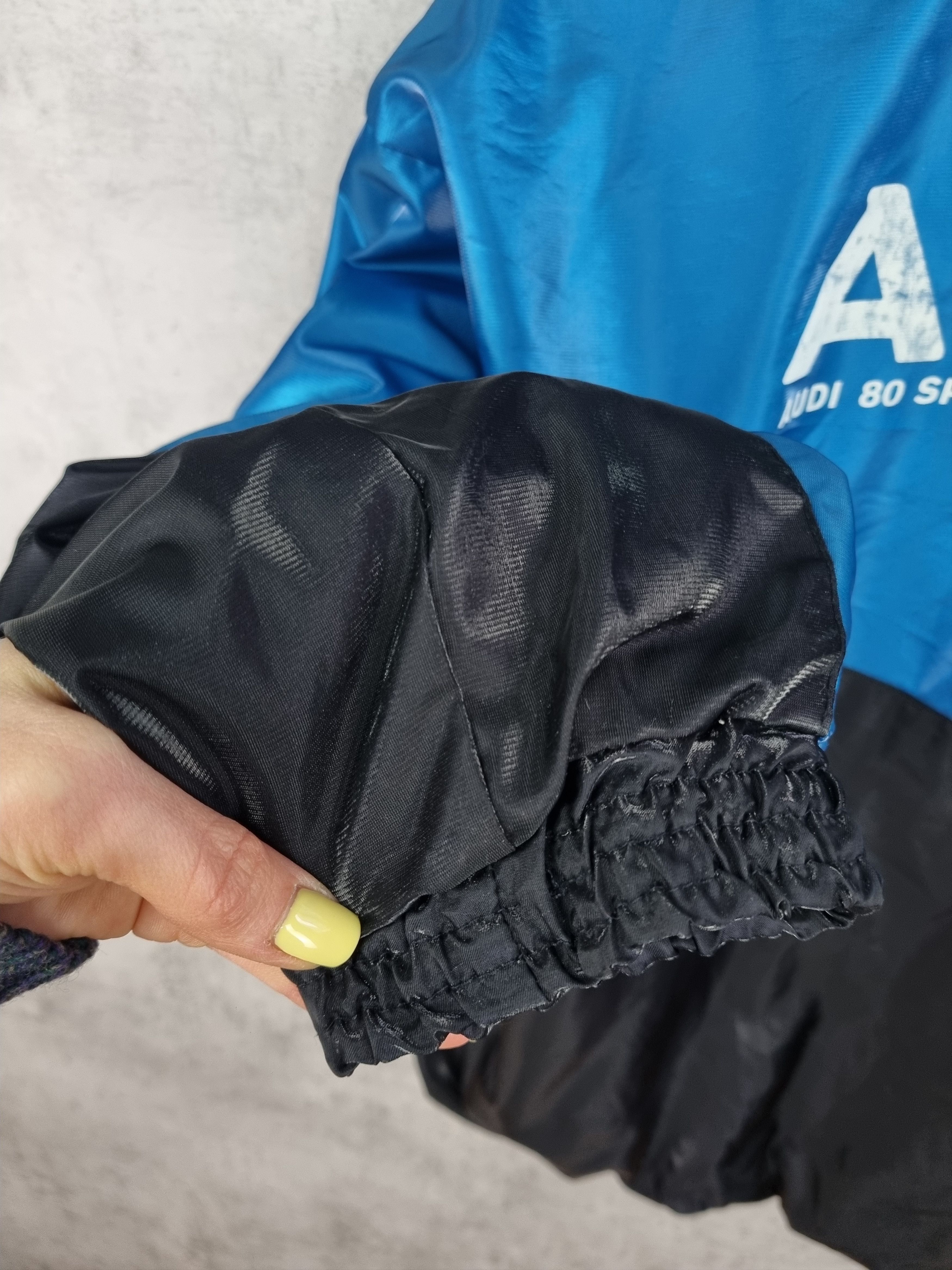 Audi × Vintage 80 Audi Sport V6 Quatro Nylon Vintage Moto Jacket Size US XXL / EU 58 / 5 - 19 Thumbnail