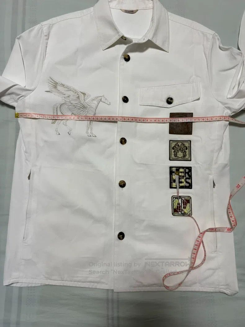Hermes Hermes Embroidered Denim Jacket, Flying Spur Embroidery, B Size US M / EU 48-50 / 2 - 4 Thumbnail