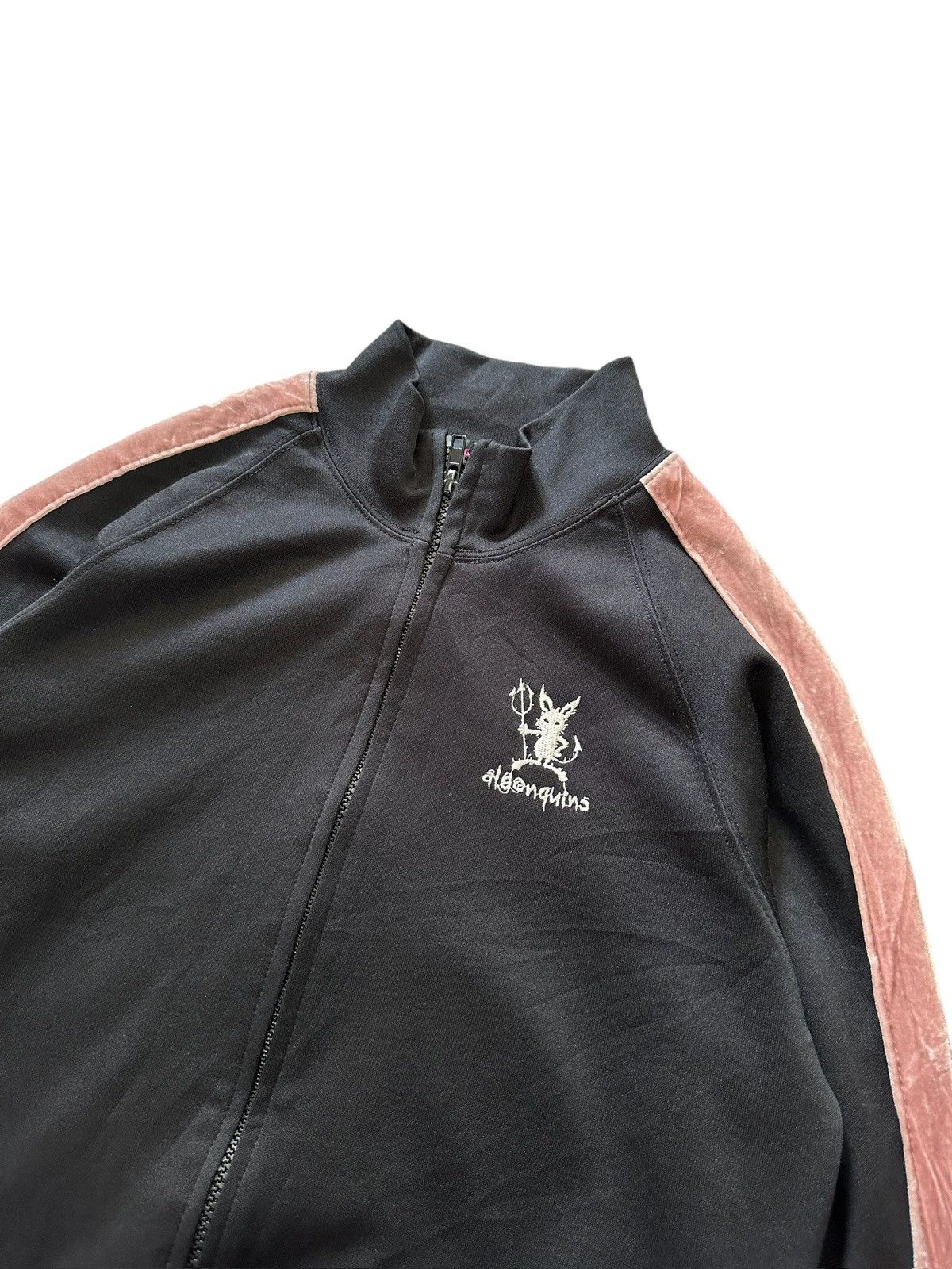 20471120 Early 2000's - Algonquins velour zipper jacket Size US M / EU 48-50 / 2 - 6 Thumbnail
