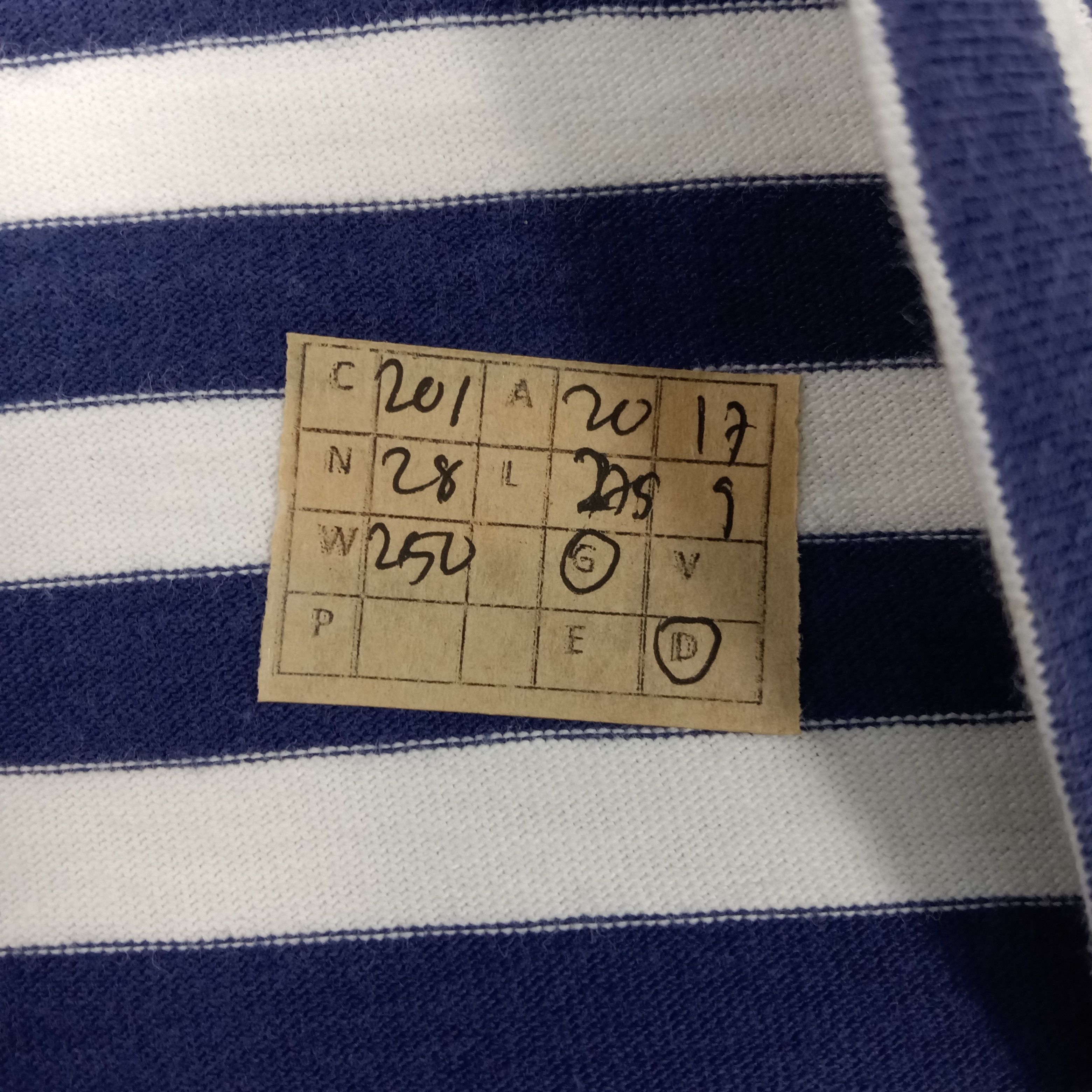 Vintage × agnes b. Agnes B. Homme Designer Brand Stripes Tshirt Size US M / EU 48-50 / 2 - 7 Thumbnail