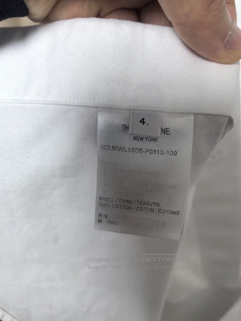 Thom Browne Thom Browne Classic Oxford shirt with sleeve emblem Size US XL / EU 56 / 4 - 7 Thumbnail