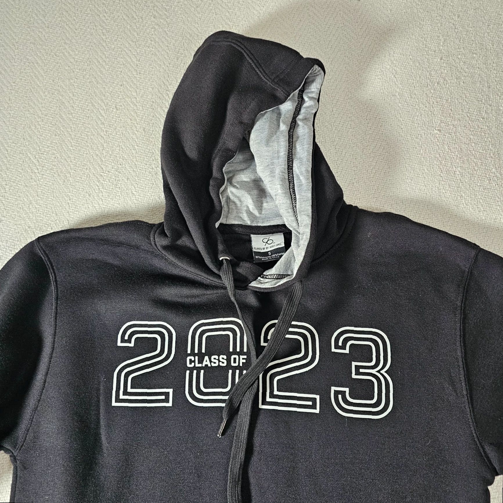 KangaROOS Herff Jones Hoodie Class of 2023 Black Gray Small Kangaroo Pocket Long Sleeve Crew Neck Knit Hooded Pullover Lightweight Pockets Regular Men XS? Wait. Size US S / EU 44-46 / 1 - 3 Thumbnail